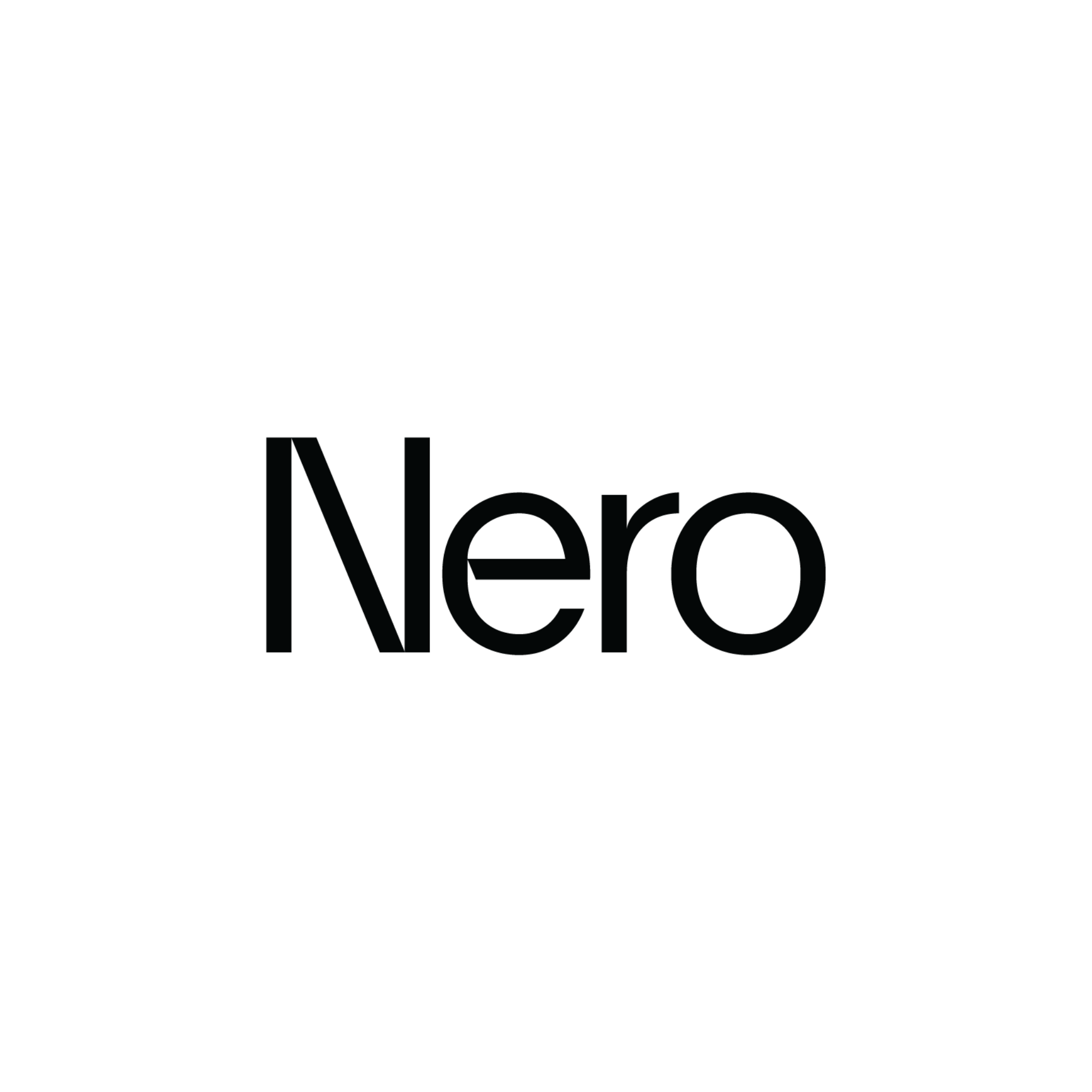 The word 'Nero' written in black text on a white background.