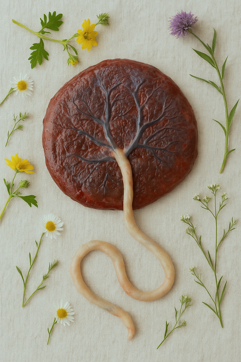 Placenta ready for processing