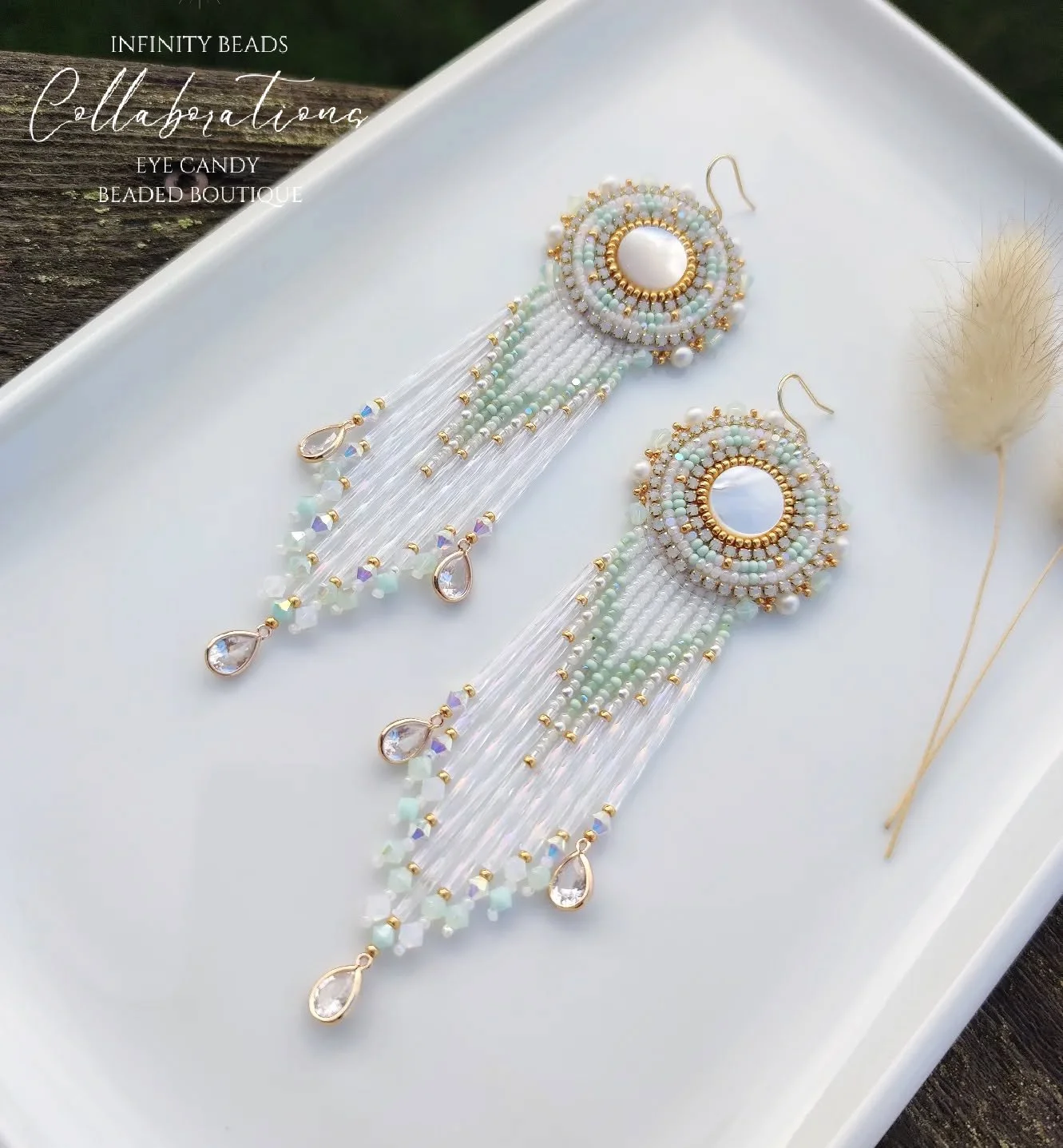 Mother Of Pearl Gemstone Chandelier