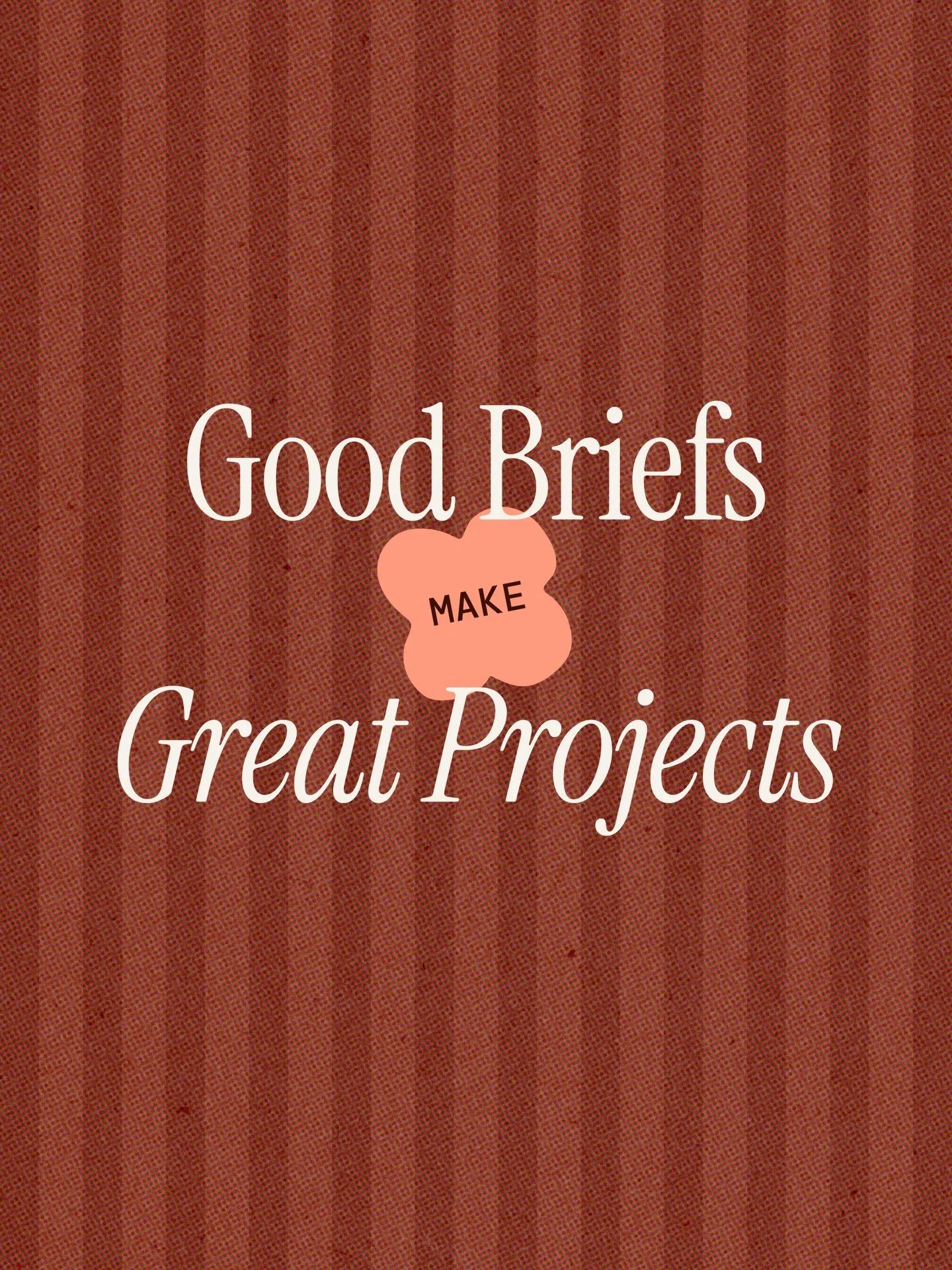 Working with a designer? Here&rsquo;s how to brief them clearly so you get the results you really want ✍🏼 Think of a brief as your project&rsquo;s cheat sheet; it explains what you need, why you need it, and how you&rsquo;ll use it.

Link in bio for