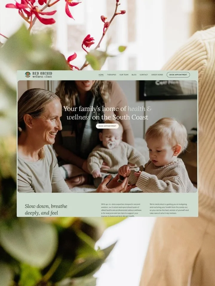 The new Red Orchid Wellness Clinic website is live ✨

Designed as a calm, welcoming online space that gently guides clients through the clinic&rsquo;s services, the site reflects the clinic&rsquo;s grounded approach to care.

Guided by a desire for a