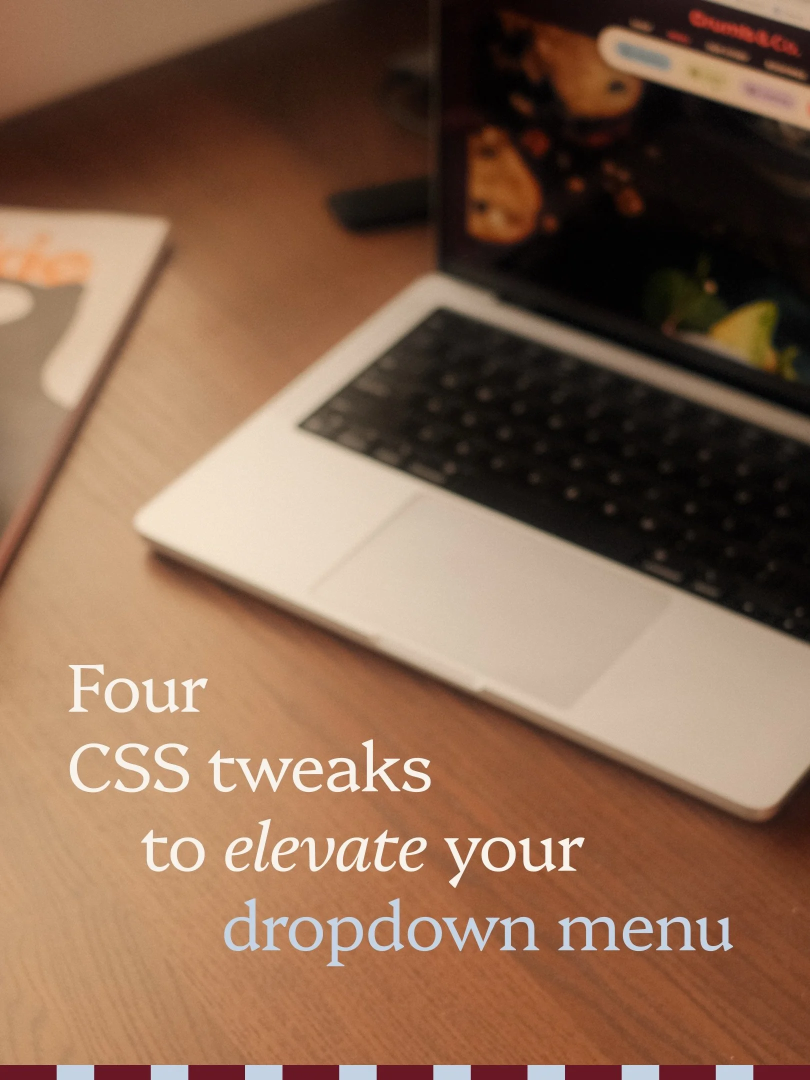 I have a soft spot for this kind of fine-tuning ☺️

It&rsquo;s not about reinventing the wheel &ndash; just taking something that&rsquo;s already good and giving it a little more personality.

Swipe through to see the four CSS changes I used to make 