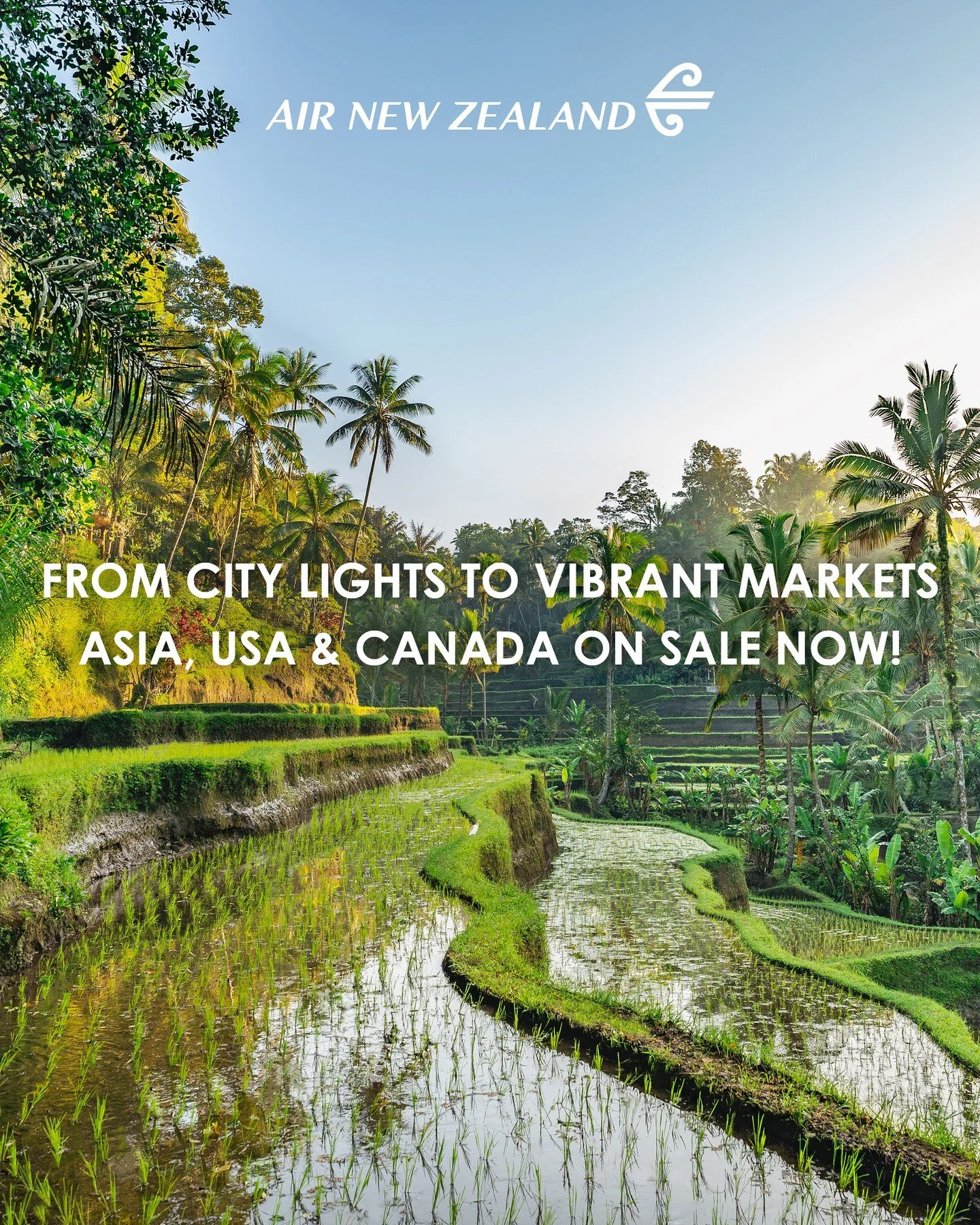 Dreaming of your next escape? Asia, USA &amp; Canada is on sale now with Air New Zealand. Slow down, unwind, and soak up the beauty of Bali from $2,699*pp. With return non-stop economy airfares flying Air New Zealand, 6 nights at Maya Sanur Resort &a