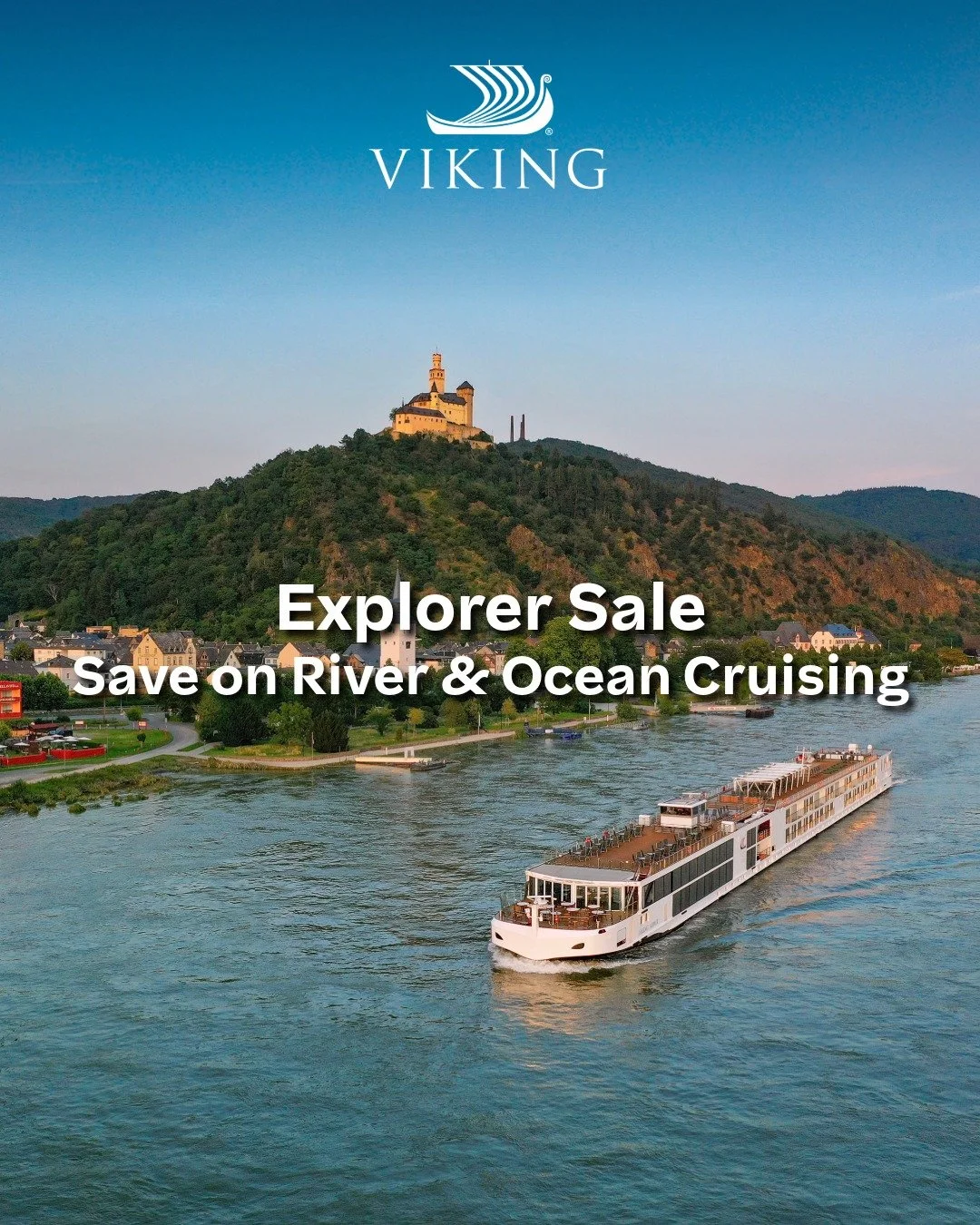 The Viking Explorer Sale is here! Now&rsquo;s the perfect time to plan your 2026, 2027 or 2028 river cruise and save AU$5,000* per couple. Discover Europe&rsquo;s most iconic destinations on a 14-night Grand European Tour from $14,659*pp, sailing onb