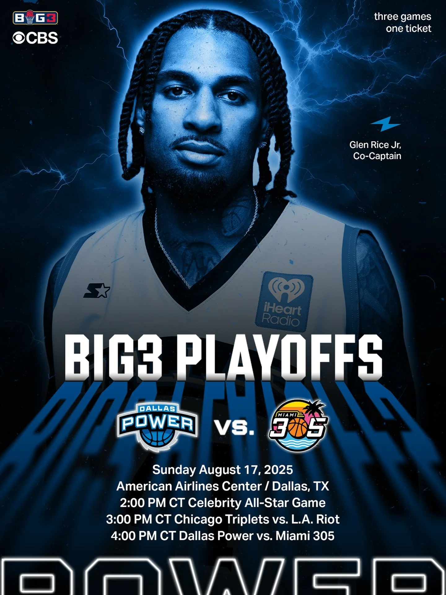 Dallas, who&rsquo;s pulling up to @thebig3 this Sunday? It&rsquo;s playoff time! 🅿️⚡️💪