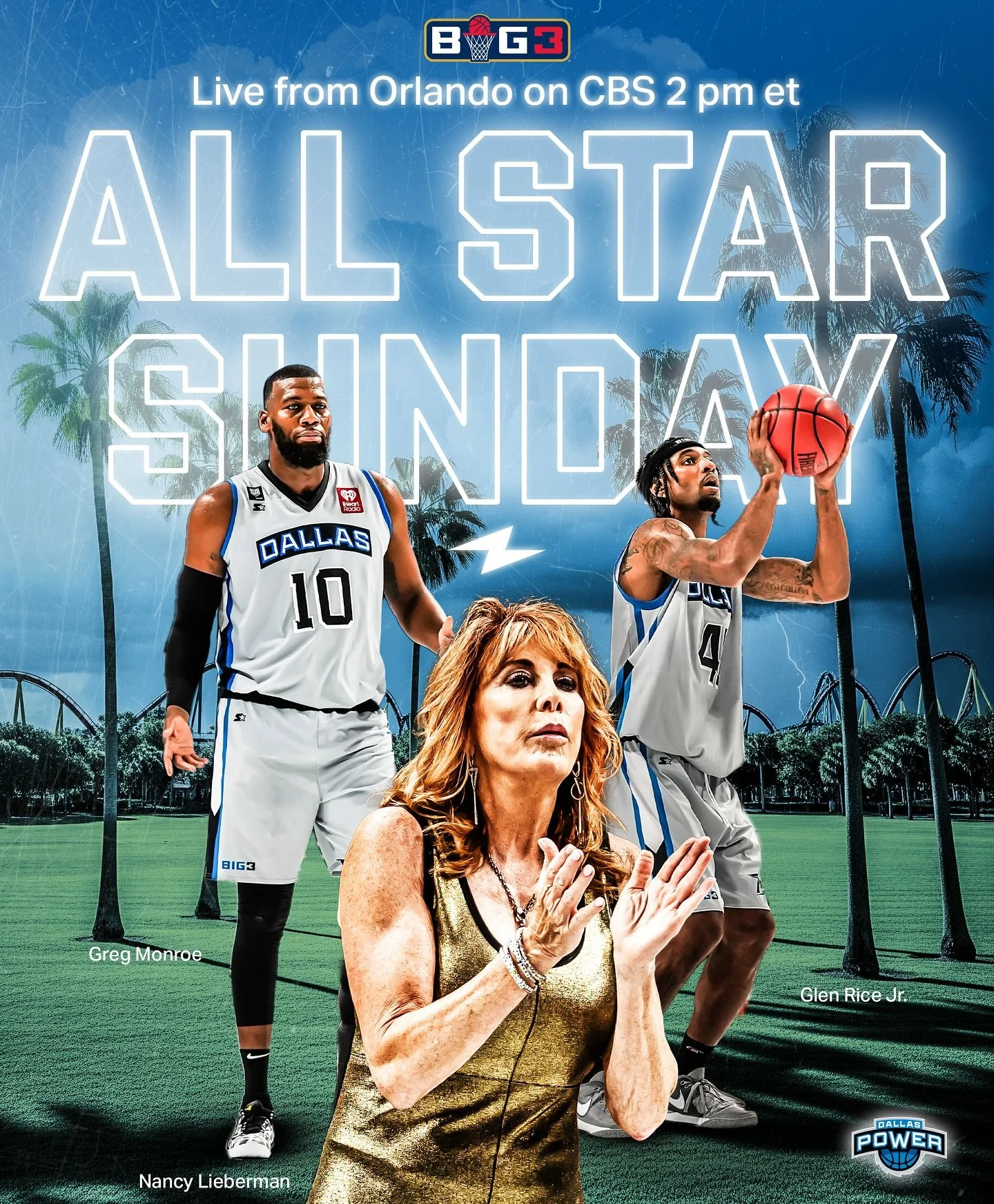The @thebig3 All-Star game checks-it-up at 2PM ET @cbstv @cbssports. Followed by the championship game 😒 (definitely not salty). #wegotthejuice