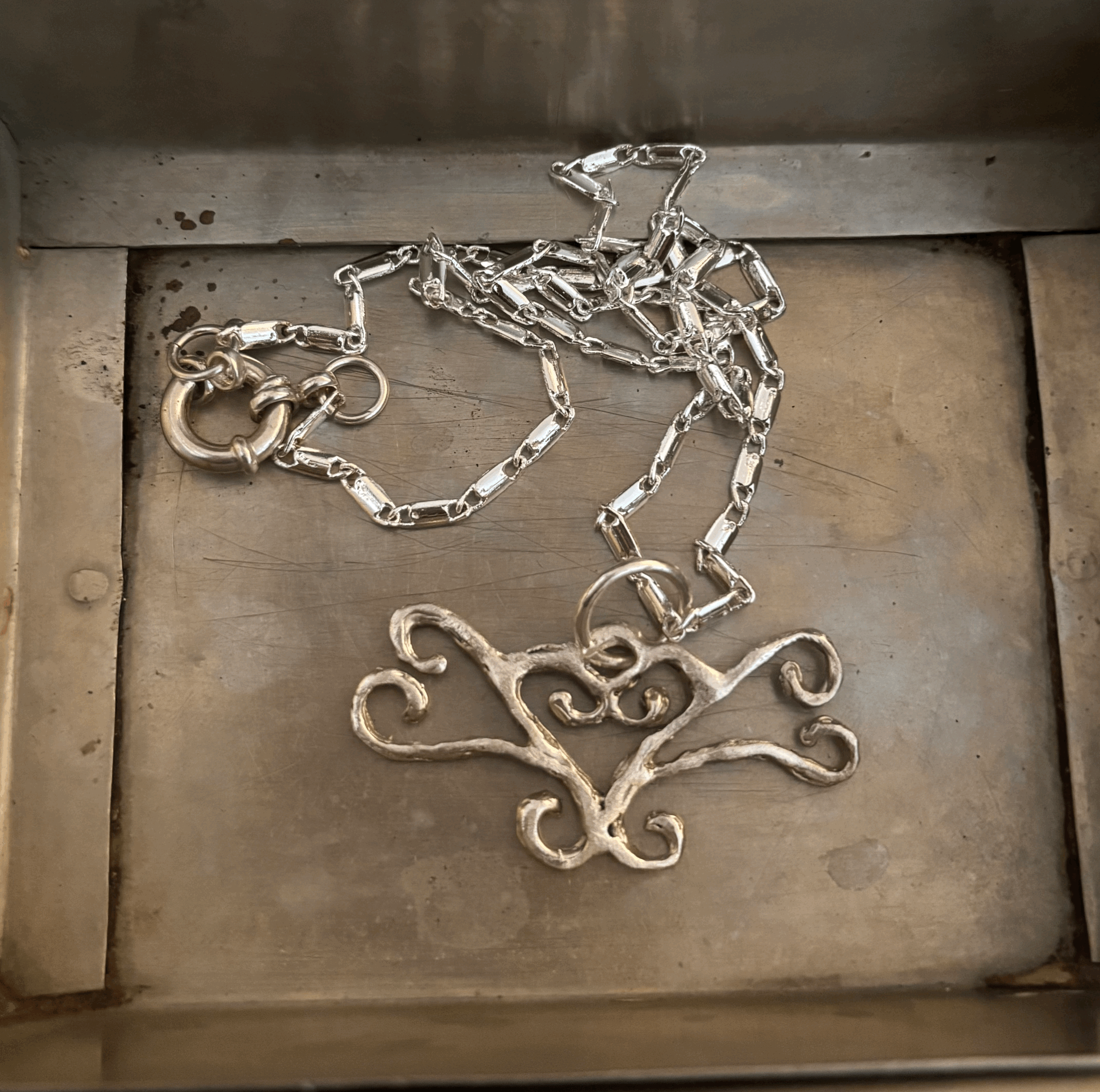 Swirly Hearts Necklace