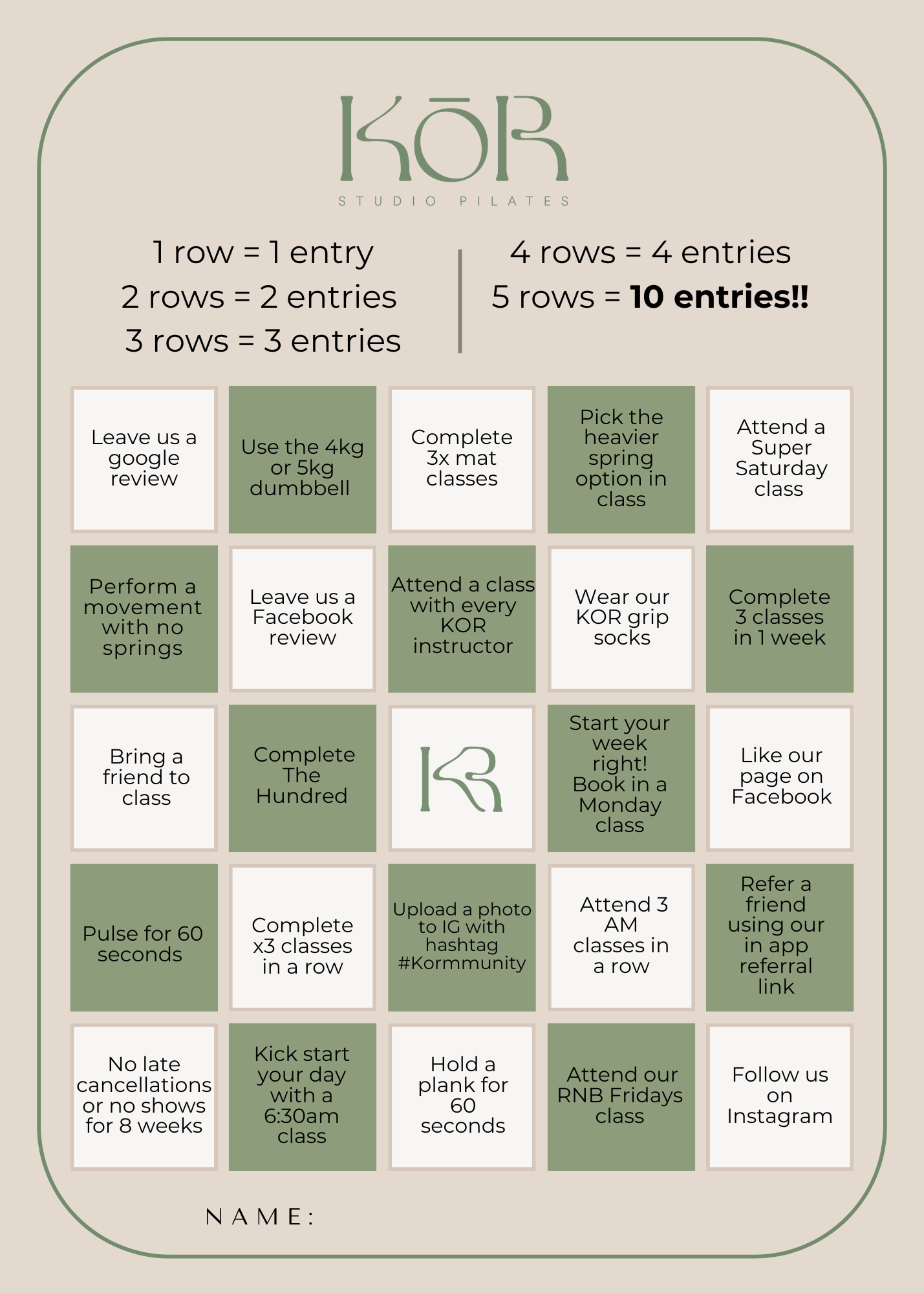 BINGO CHALLENGE