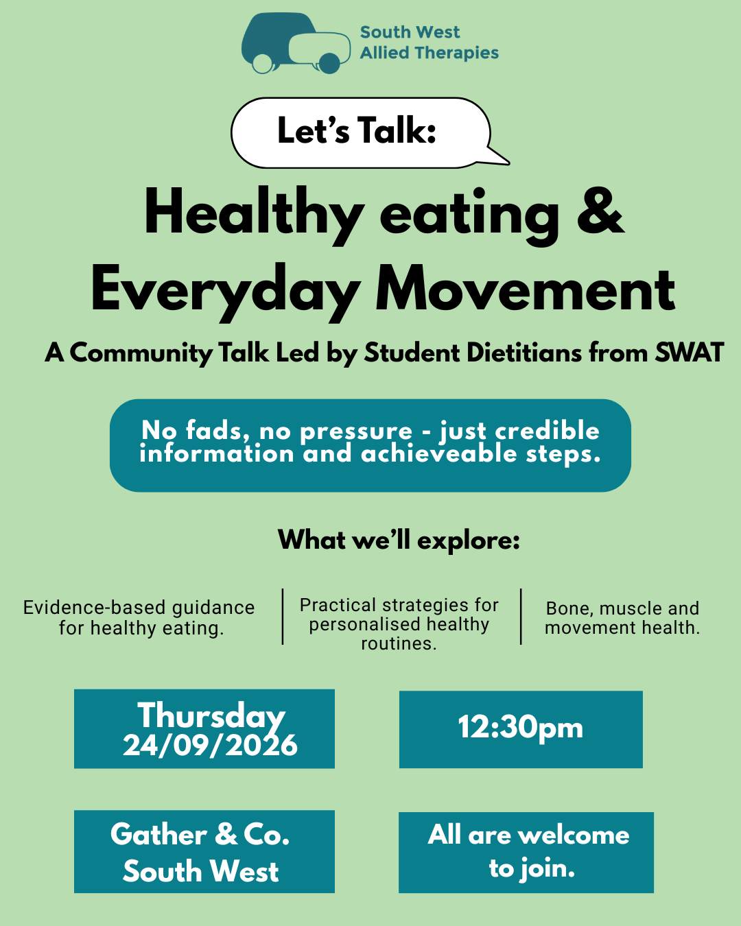 Let's talk: Healthy eating & everyday movement