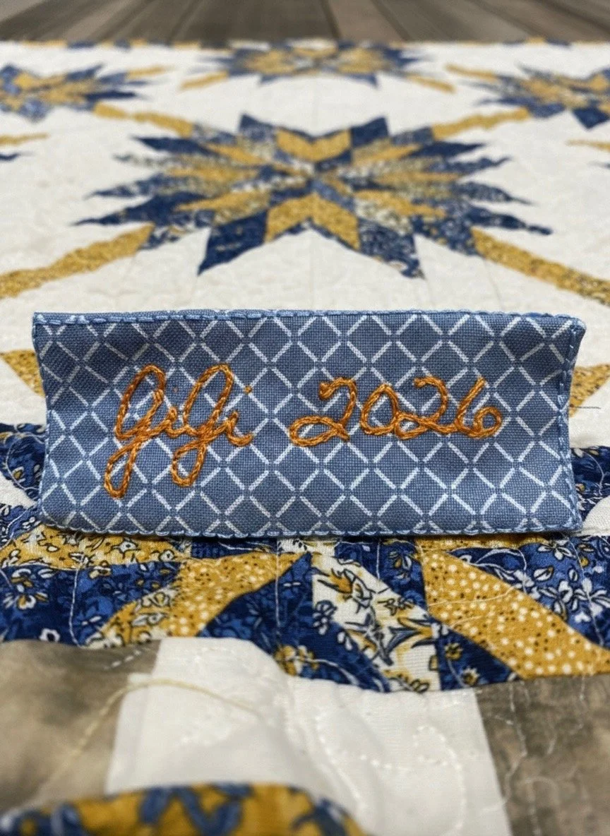 Quilt Tag - Handwritten