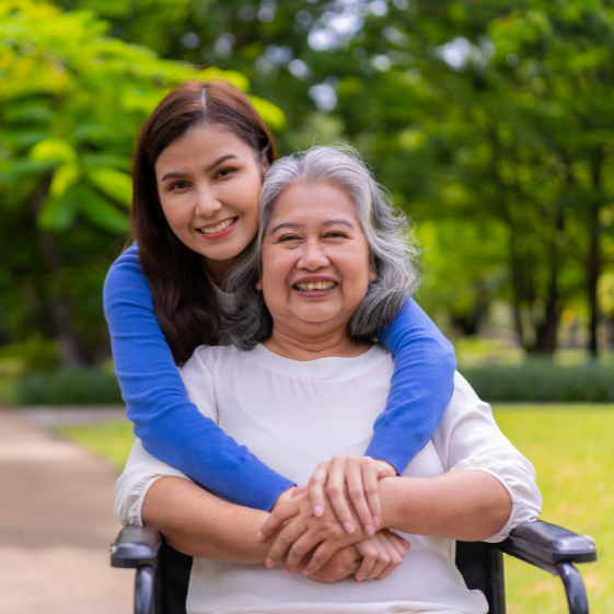 Daughter comforted to know her mom is equipped with technology tools in case of an emergency