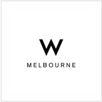 Logo with a large black W and the word Melbourne below it on a white background.
