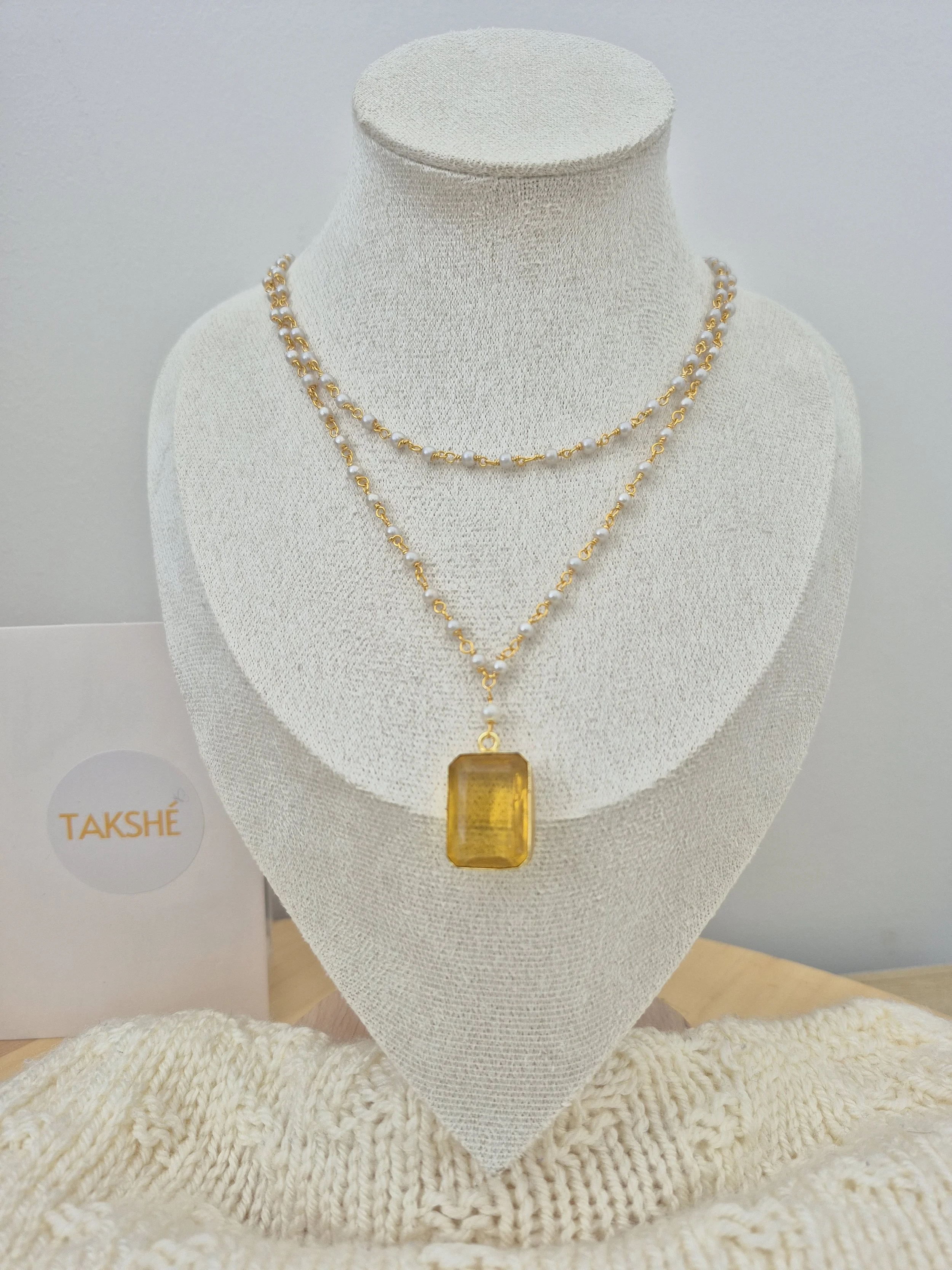 Nyza Two-layer Pearl Necklace