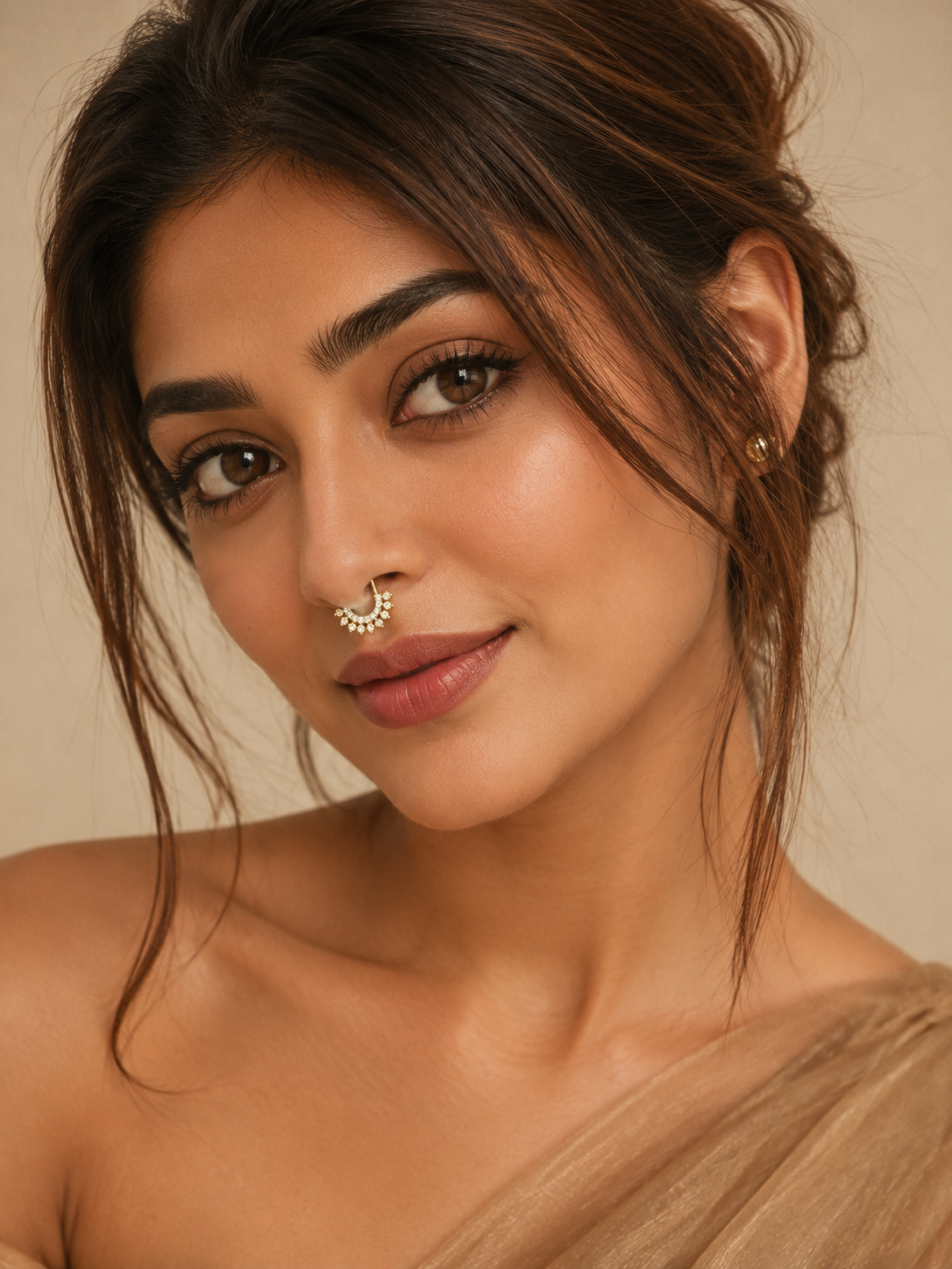 Premium Stone Septum Ring