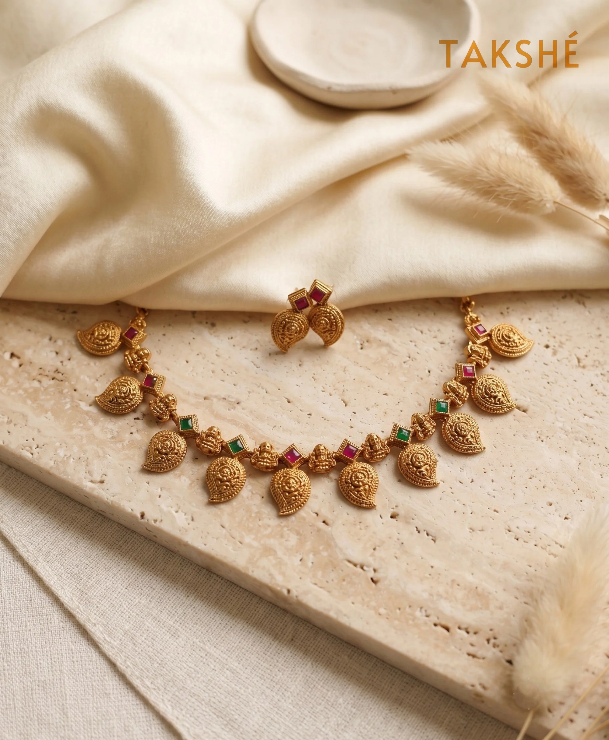 Paisley Lakshmi Necklace