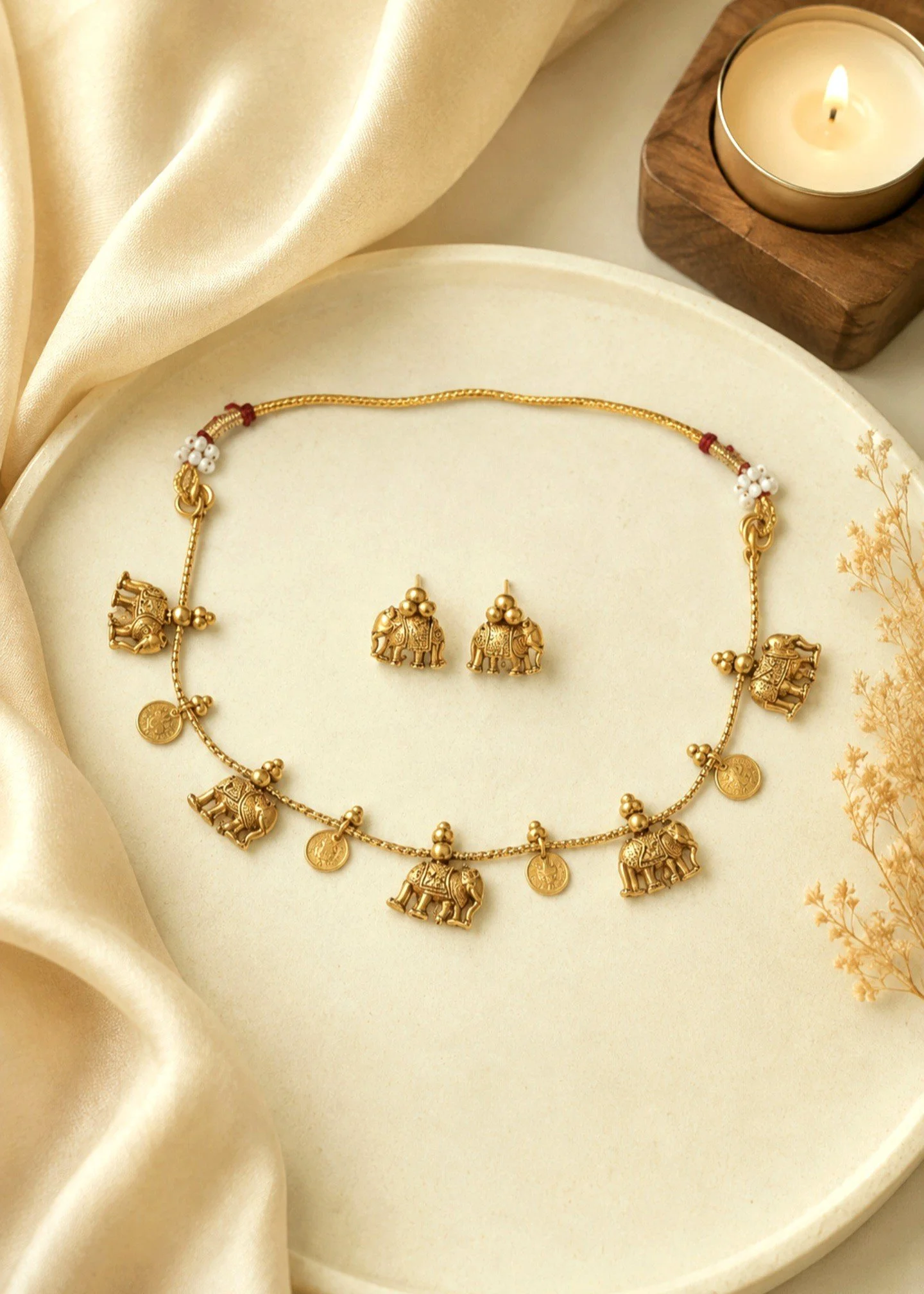 Elephant Mini Coin Necklace