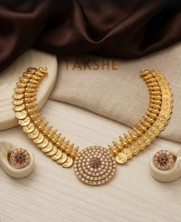 Coin Style AD Necklace