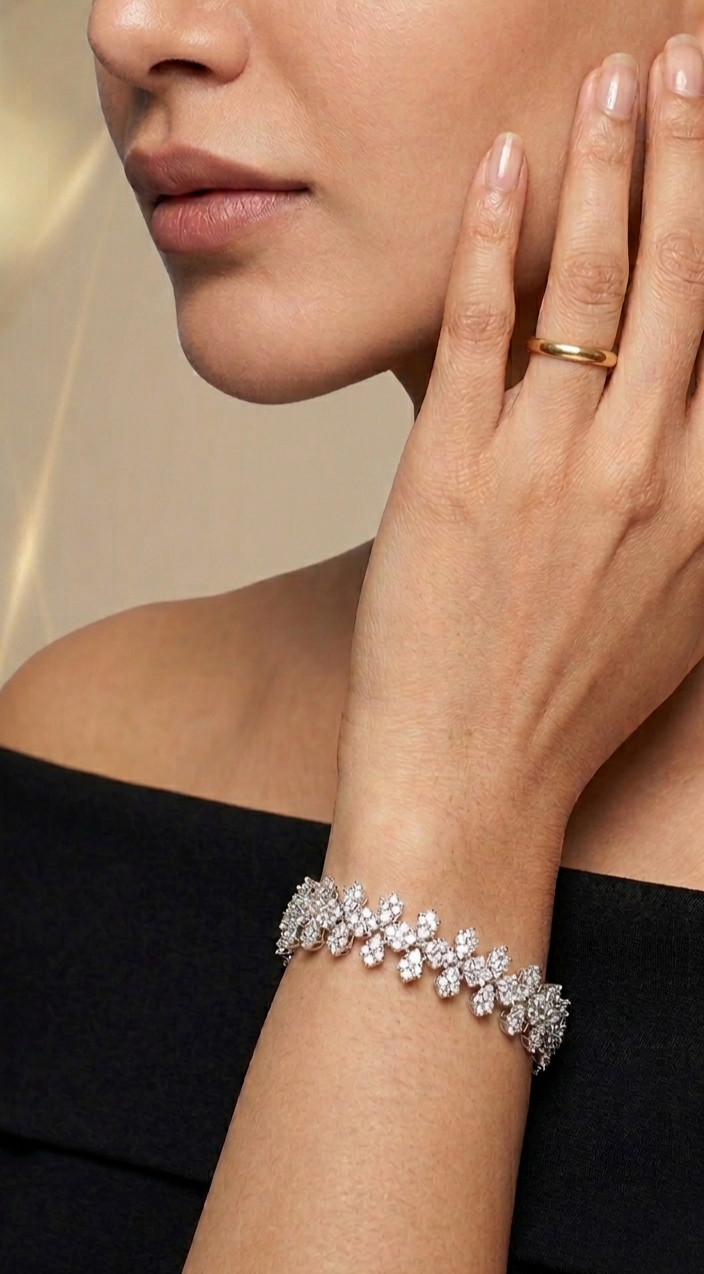 Radiant American Diamond Bracelet