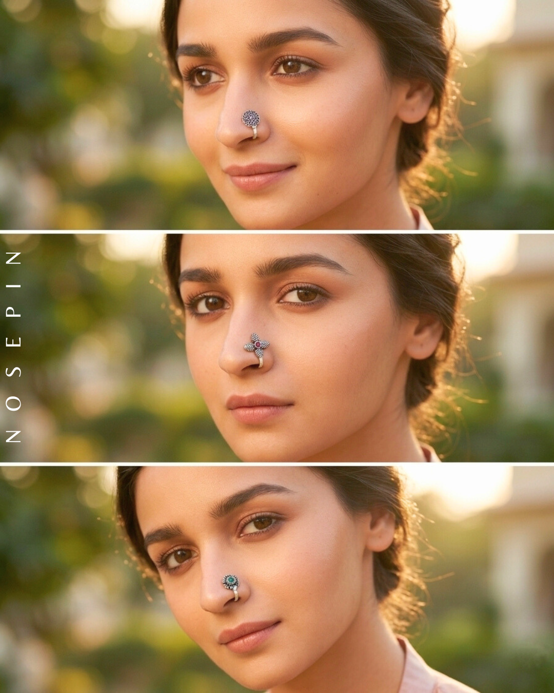 Assorted Nosepins Oxidised Silver