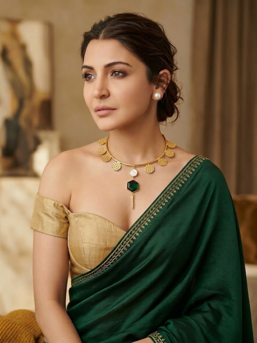 Golden Circles Neck Cuff