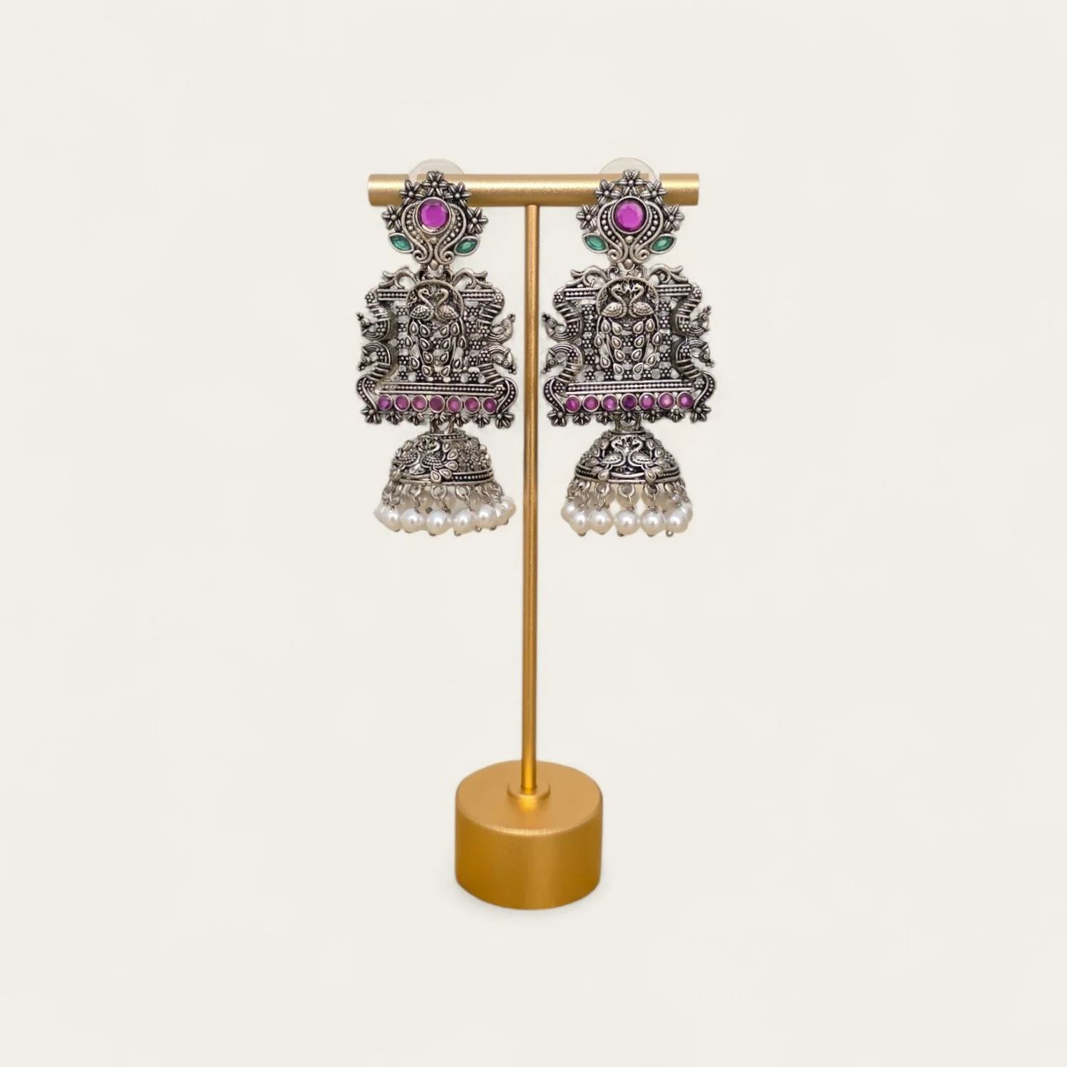 Piyal Oxidised Jhumka