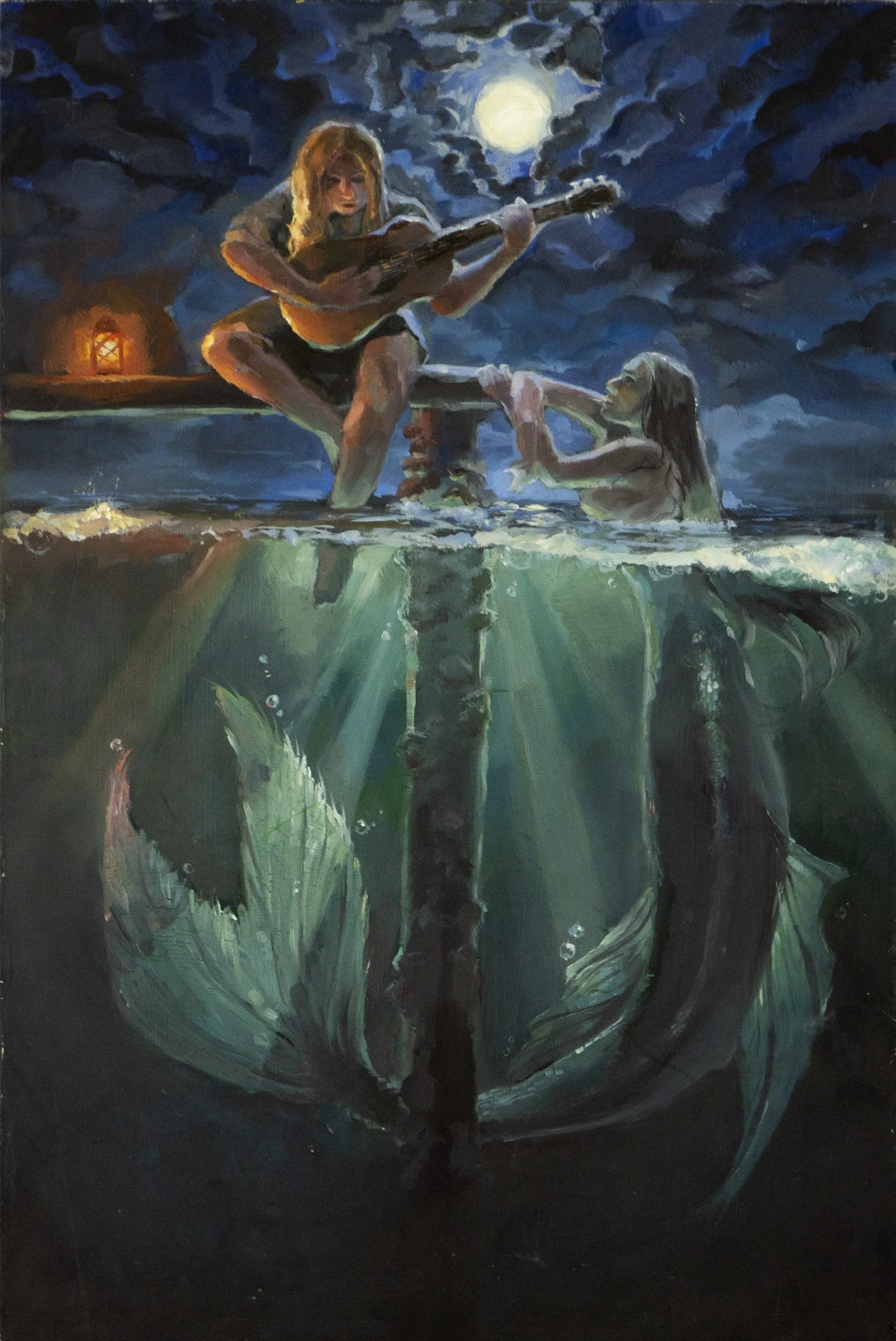 𝘛𝘩𝘦 𝘔𝘶𝘴𝘦, 2024, Oil on Prepared Surface, 16 x 24 inches