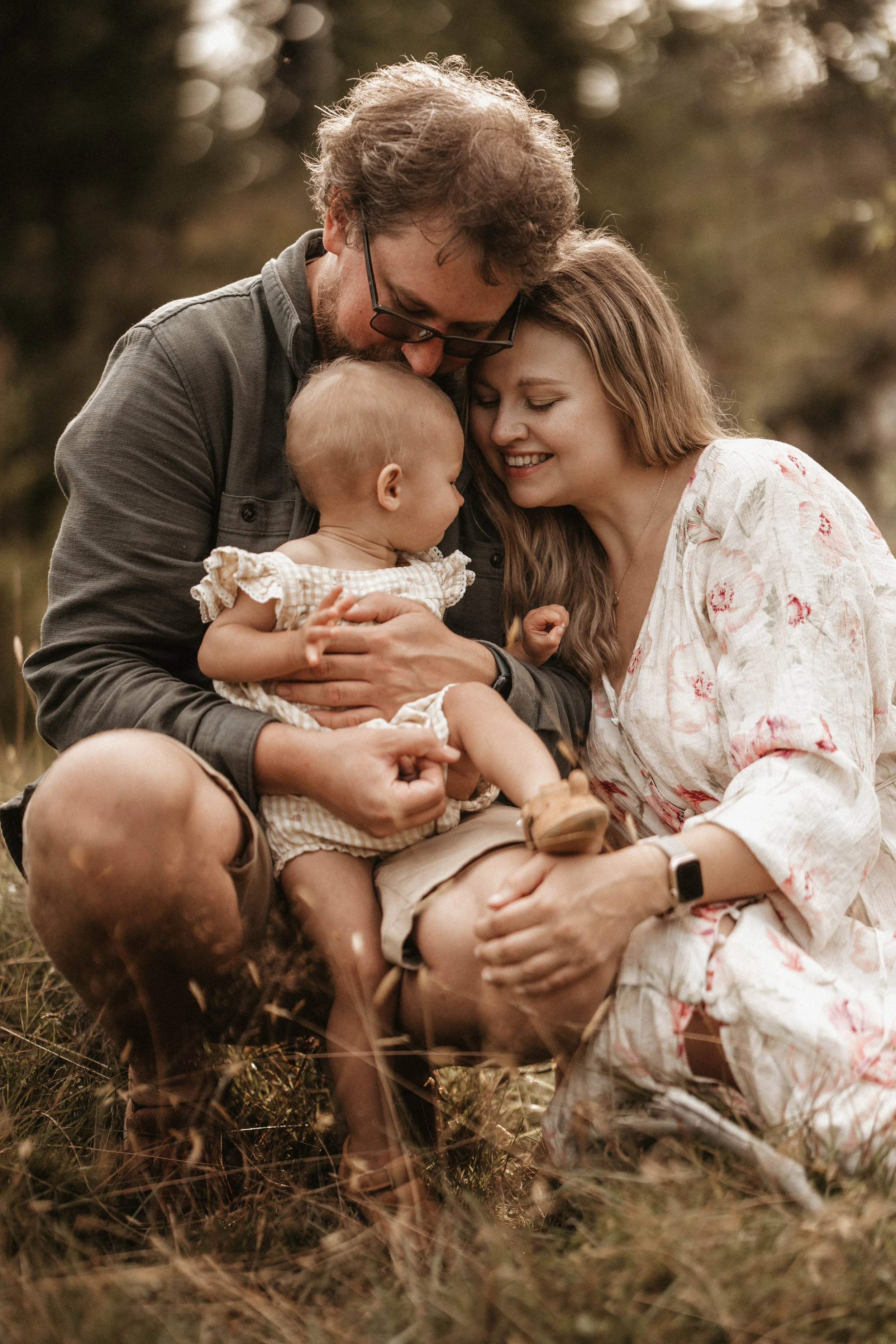 familiefotografering med små barn og nyfødt drammen