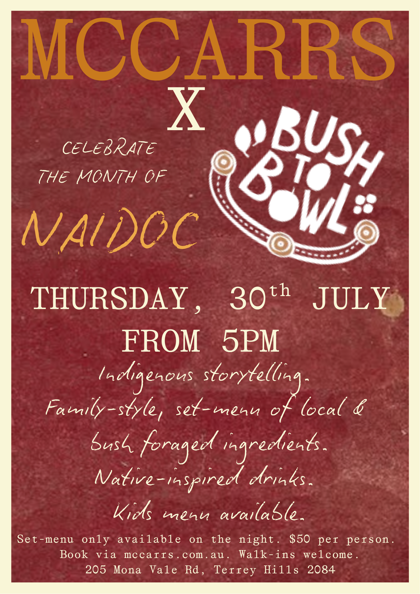 Bush Foods Dinner