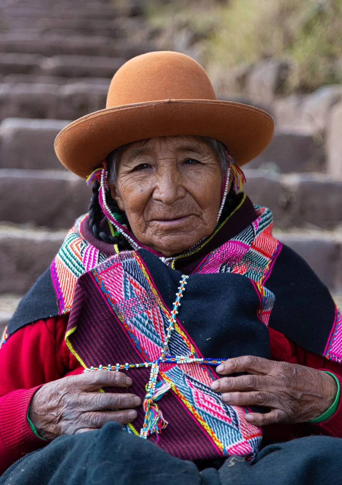 Andean Universe "Misa"  Altar (3 sacred textiles )