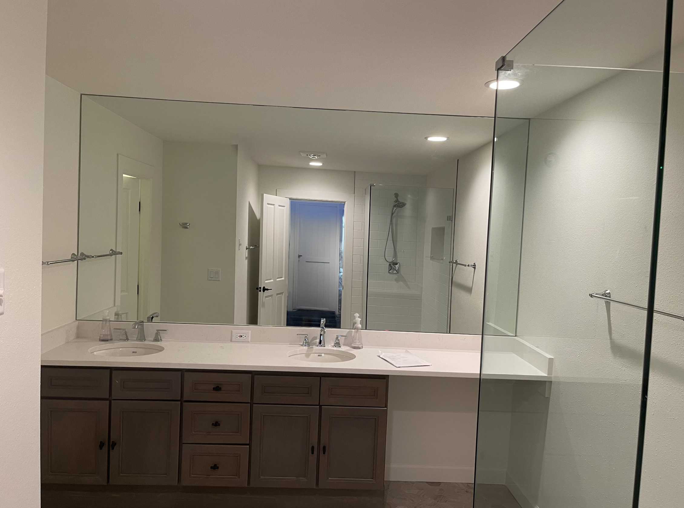 Contemporary custom mirror design and installation