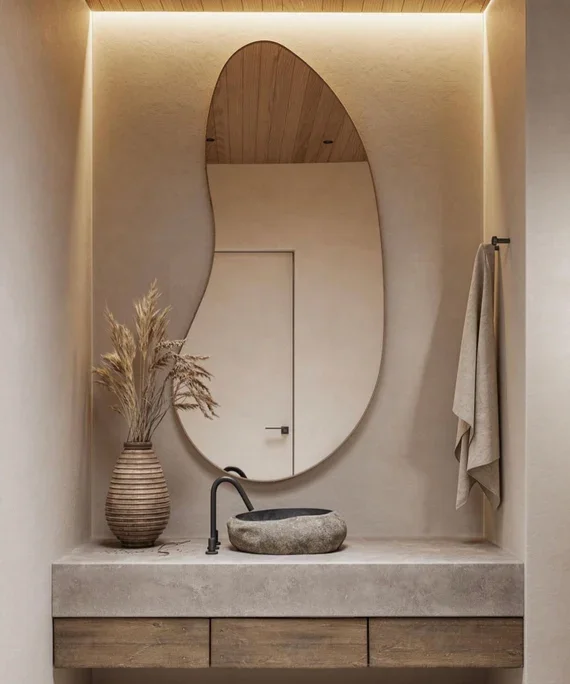 Custom bathroom mirror installation in Boulder, Colorado