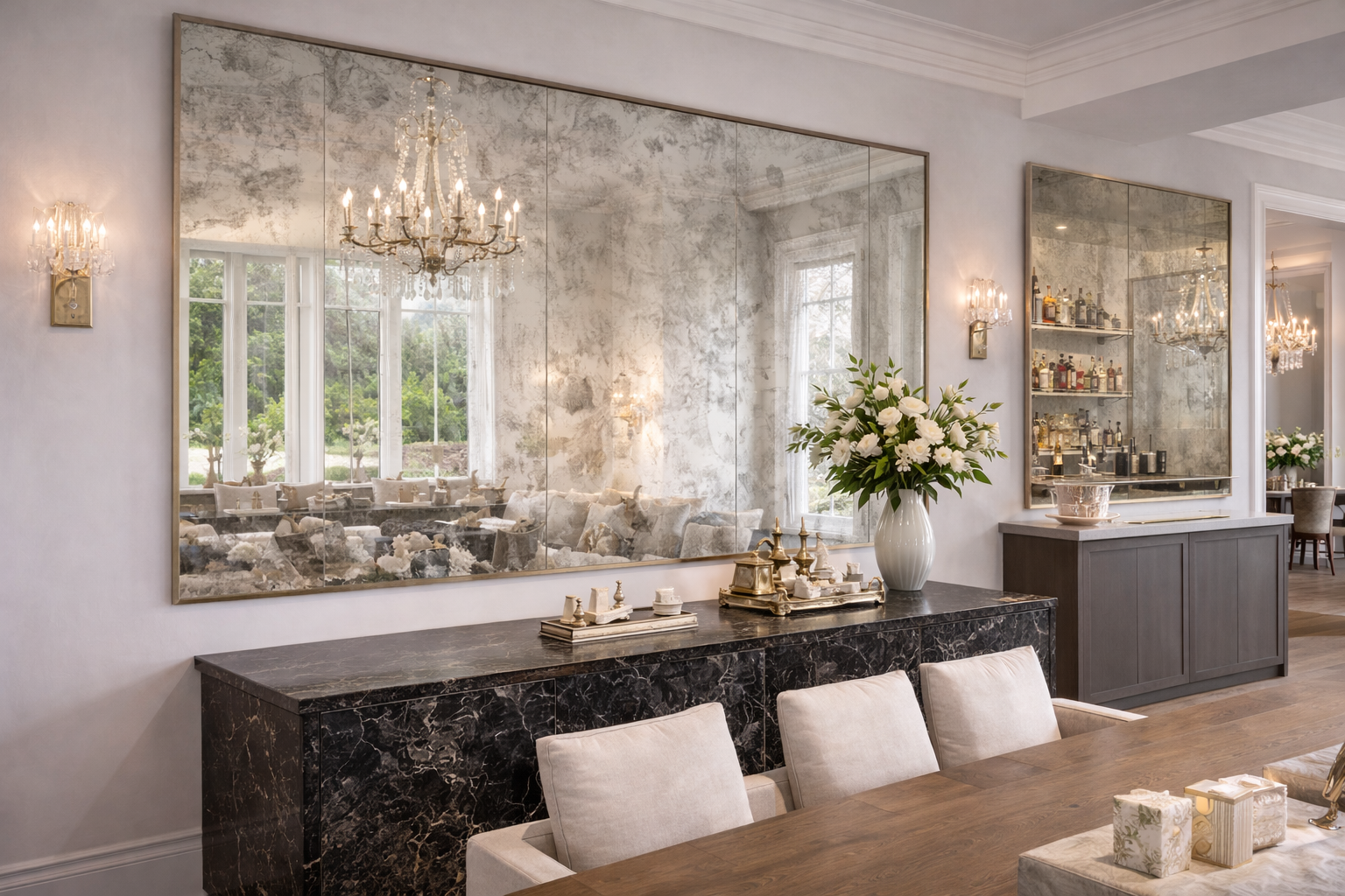 local Boulder glass company offering custom mirrors and in‑house installation