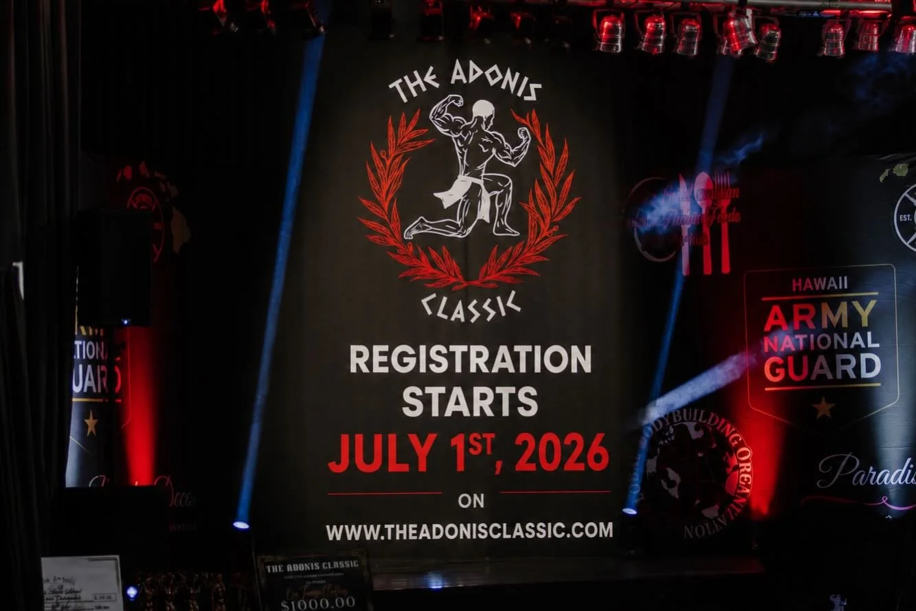 Registration starts July 1, 2026!!!

www.theadonisclassic.com