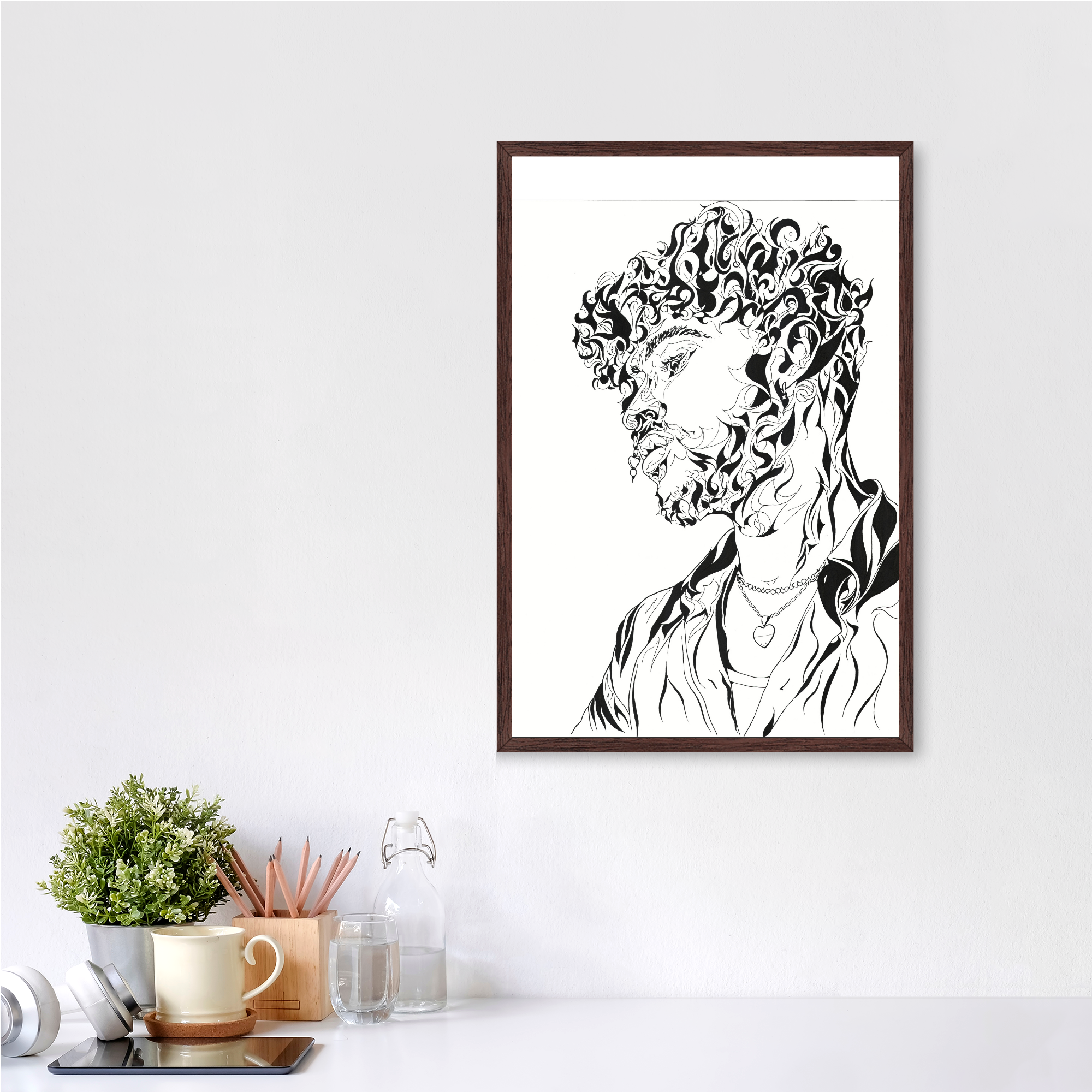 16x24 Espresso Vertical Frame Fine Art Paper.png
