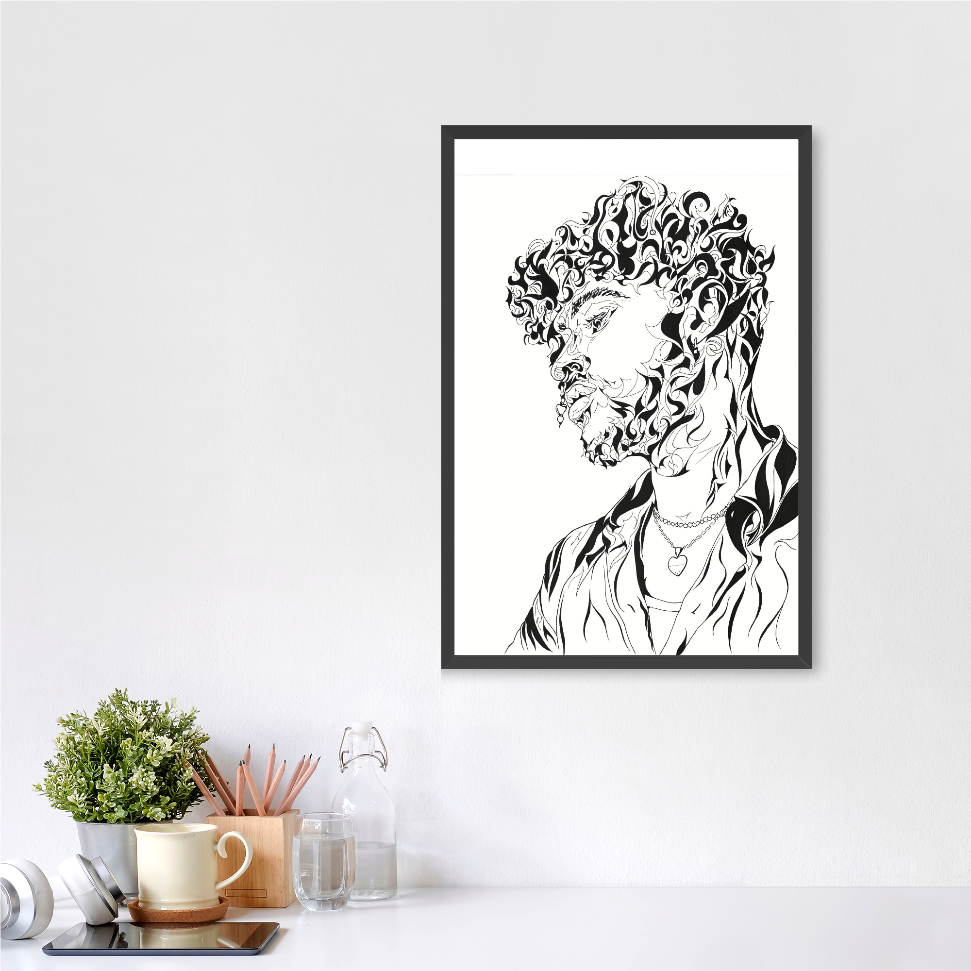16x24 Black Vertical Frame Fine Art Paper.png