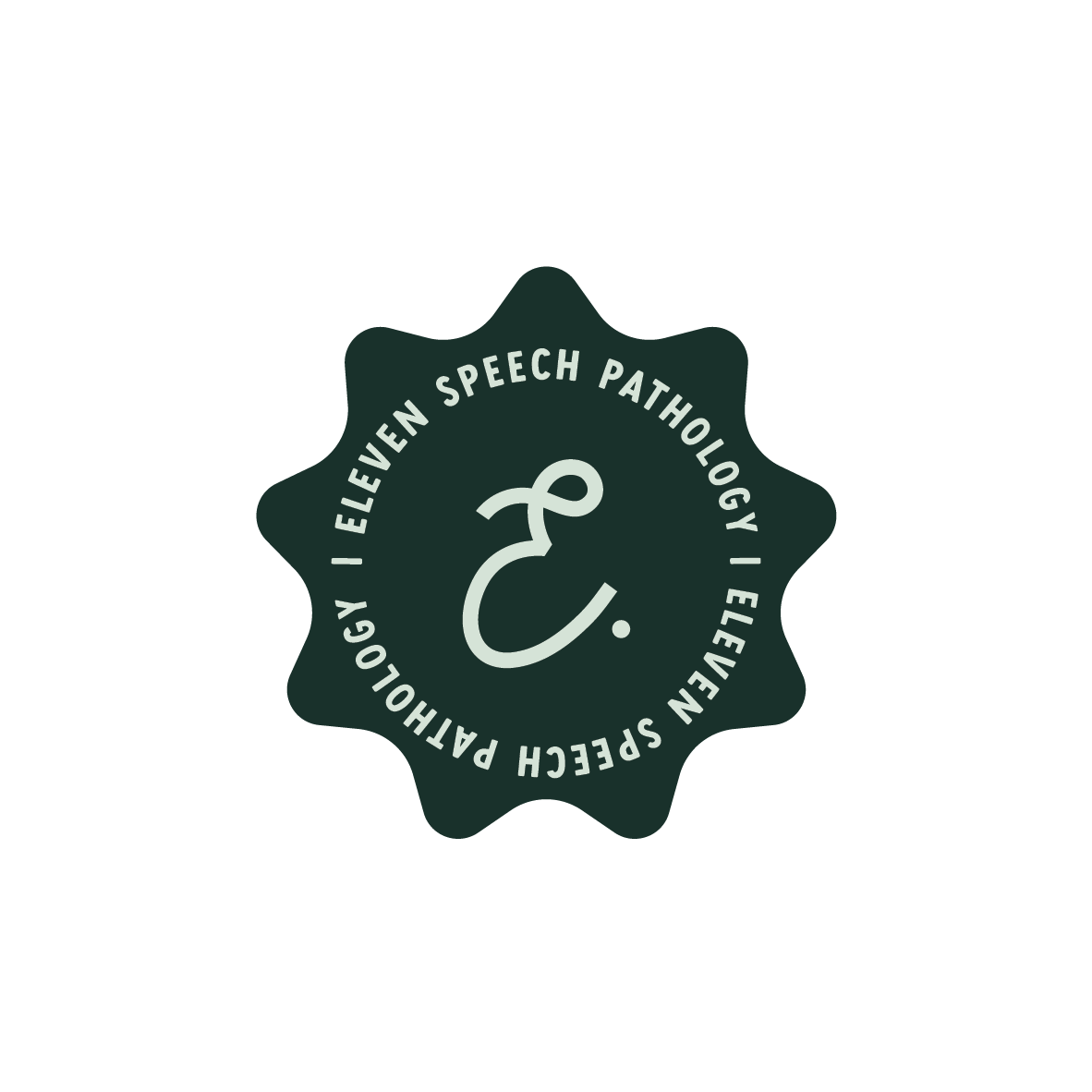Eleven Speech Pathology logo featuring a circular badge with a stylized ampersand in the center, surrounded by the text 'Eleven Speech Pathology'.