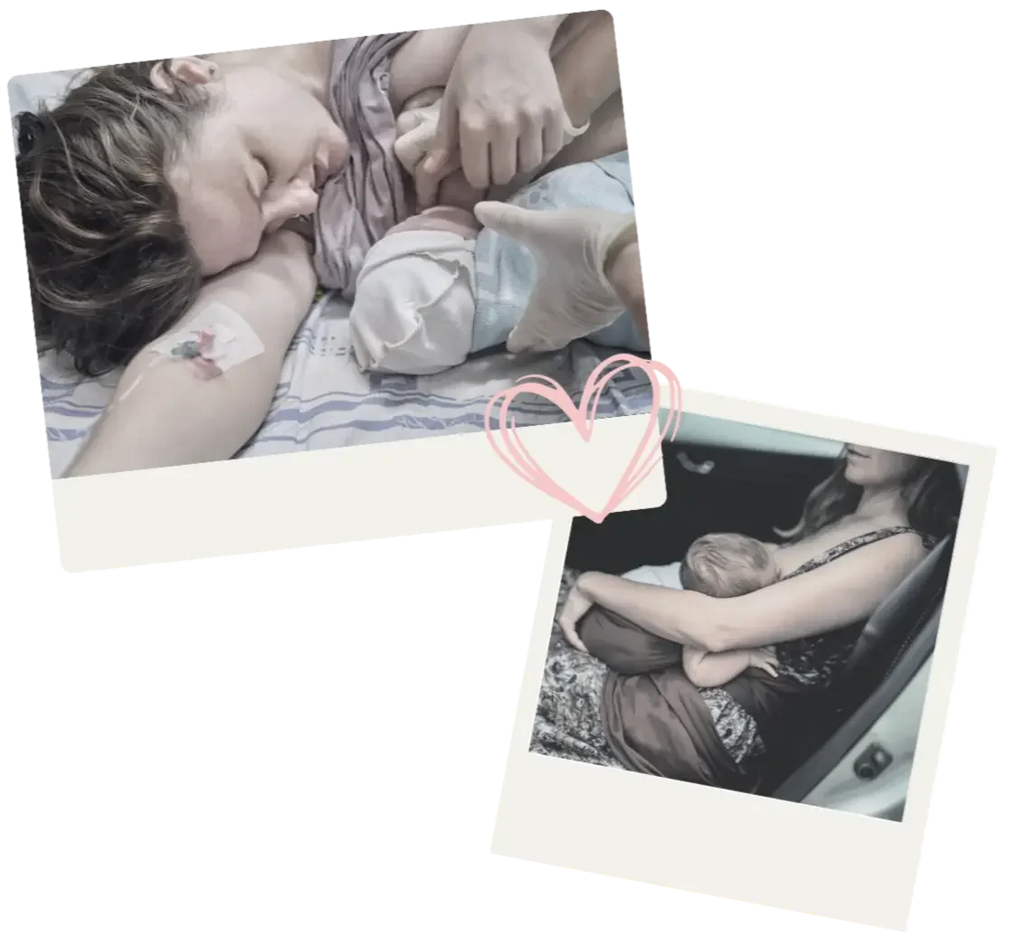 new mom and newborn post-birth breastfeeding.webp