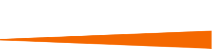 Blank white background with an orange curved shape at the bottom