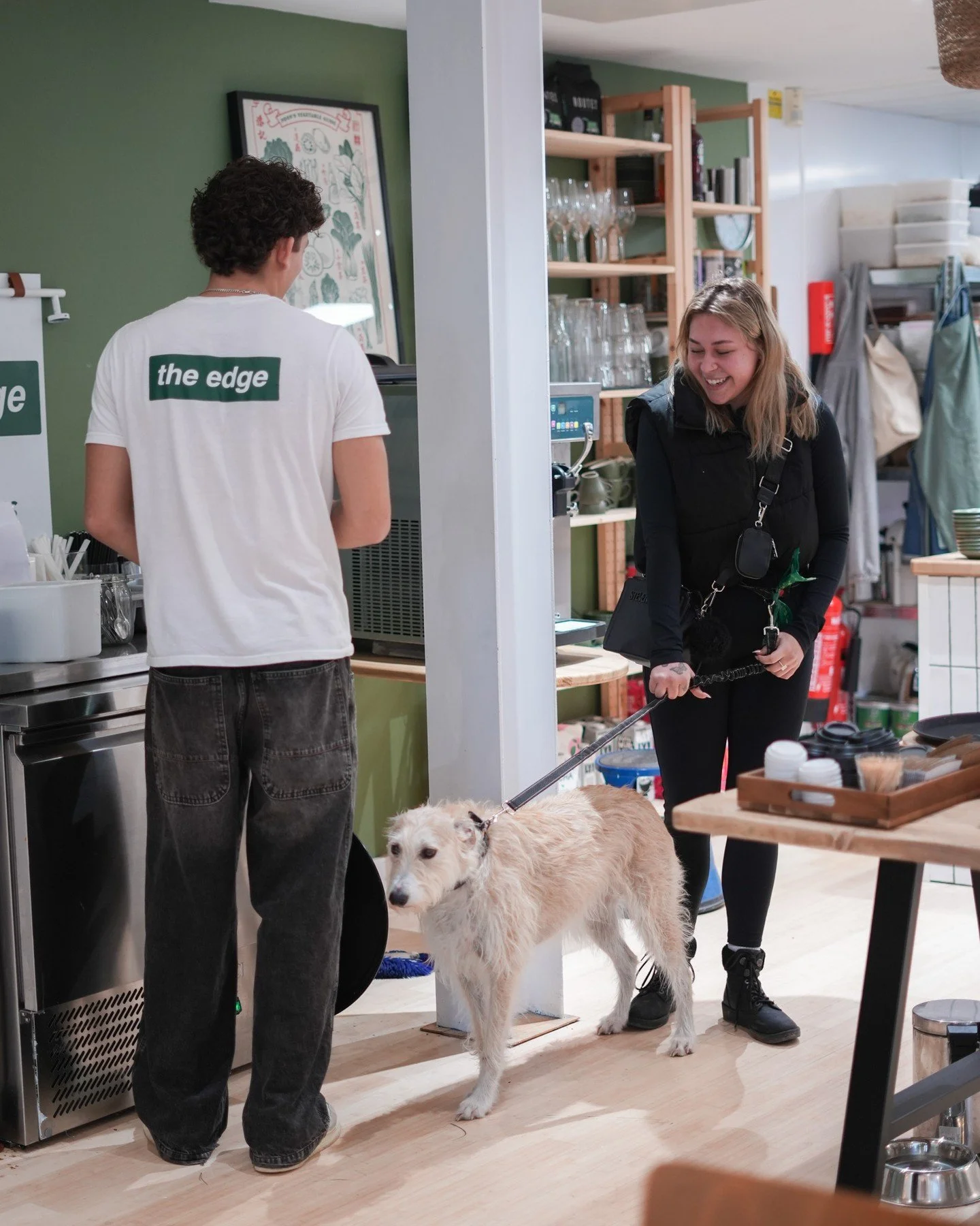Paws welcome here! 🐶🐾 Come say hi with your furry friend at either of our sites.
(swipe for a close up of this cutie)

#theedge #dogfriendly #dogfriendlycafe