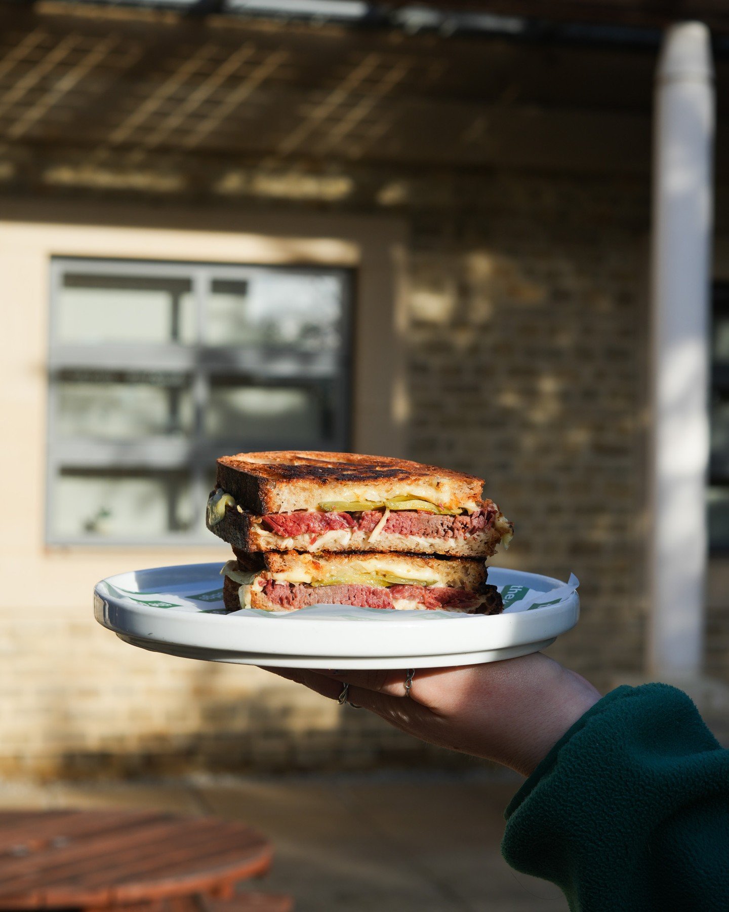 One you keep coming back for 👀
12 hour slow-braised salt beef, emmental, celeriac remoulade,
pickles, watercress, confit garlic mayo.

Made with care.
Ordered a lot.