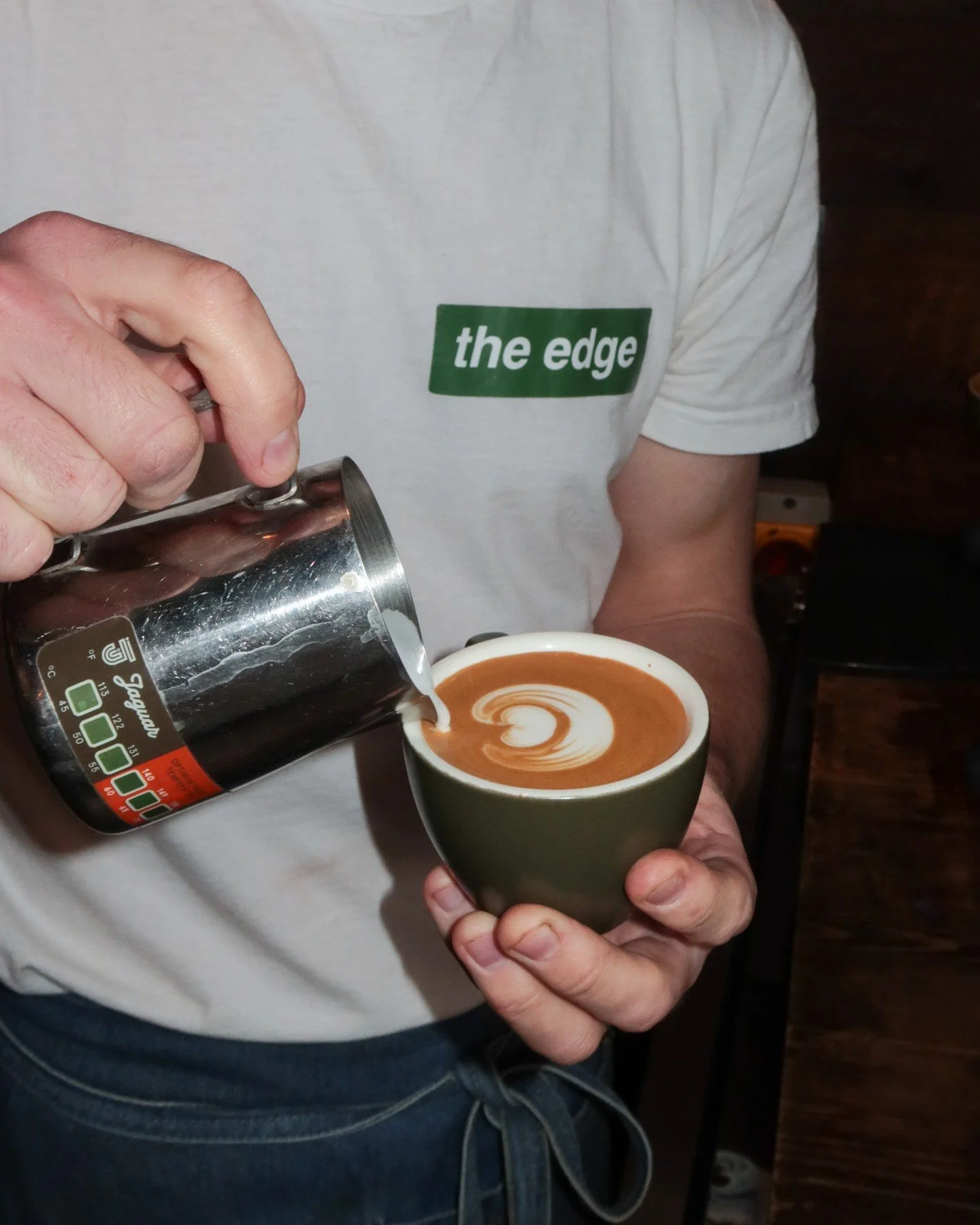 Good coffee, done properly ☕
At The Edge, we keep things simple - quality beans, perfectly pulled shots, and a cup worth slowing down for.
Whether you&rsquo;re easing into the morning or catching up over brunch, this is how coffee should taste.