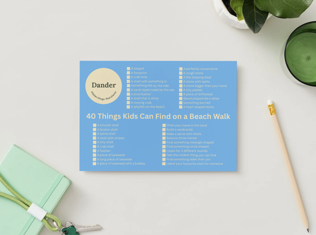 40 Things Kids Can Find on a Beach Walk - Free Download (Copy)