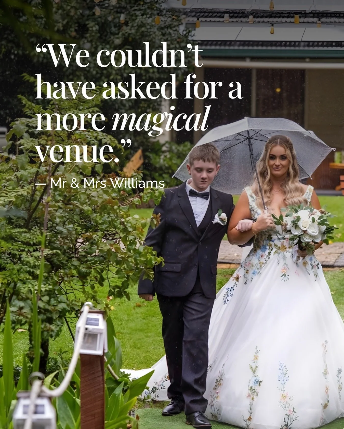 Love stories like this remind us why we do what we do.

&ldquo;Jake and I are beyond happy and incredibly thankful to have celebrated our ceremony, reception, and accommodation at such a pristine and truly magical venue. We received nothing short of 