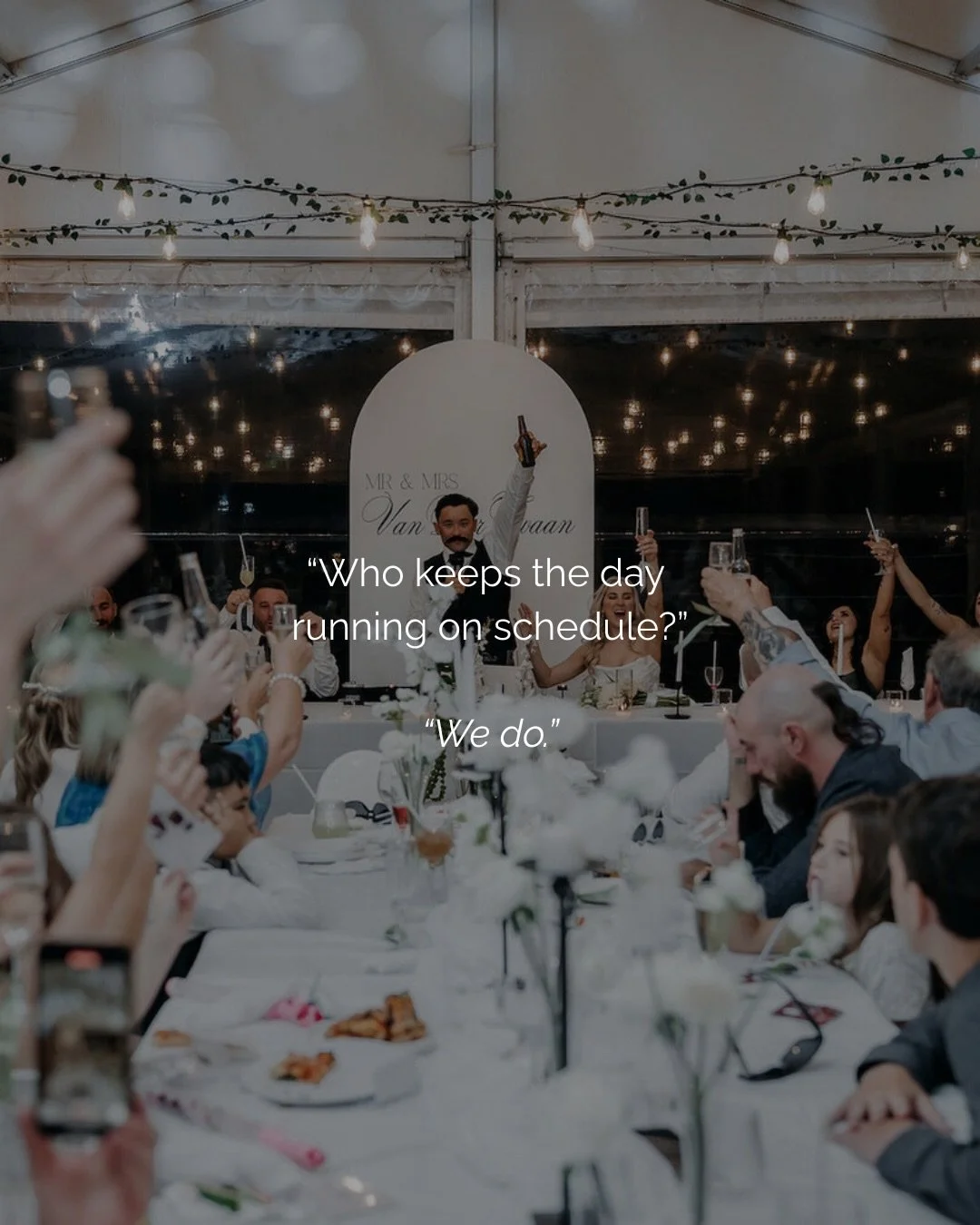 When you choose Rothwood, you&rsquo;re not just booking a beautiful place to get married.
You&rsquo;re choosing a team that quietly takes care of the timeline, the logistics, the vendors and the little things that matter.

It&rsquo;s all included.
No