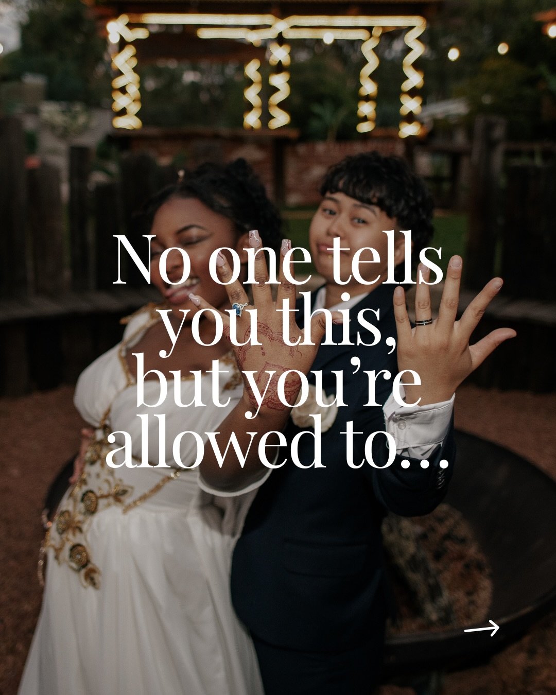 Incase no one told you&hellip; we will 😏 

#nontraditionalwedding #2026wedding #perthbride #perthevents #perthwedding