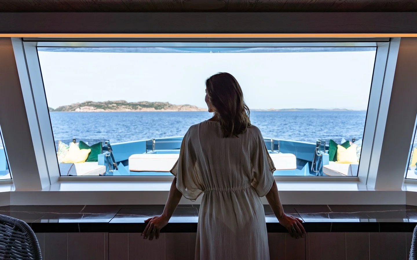 Panoramic views from the Owner&rsquo;s Suite on King Benji. 

#dunya #superyachts #views