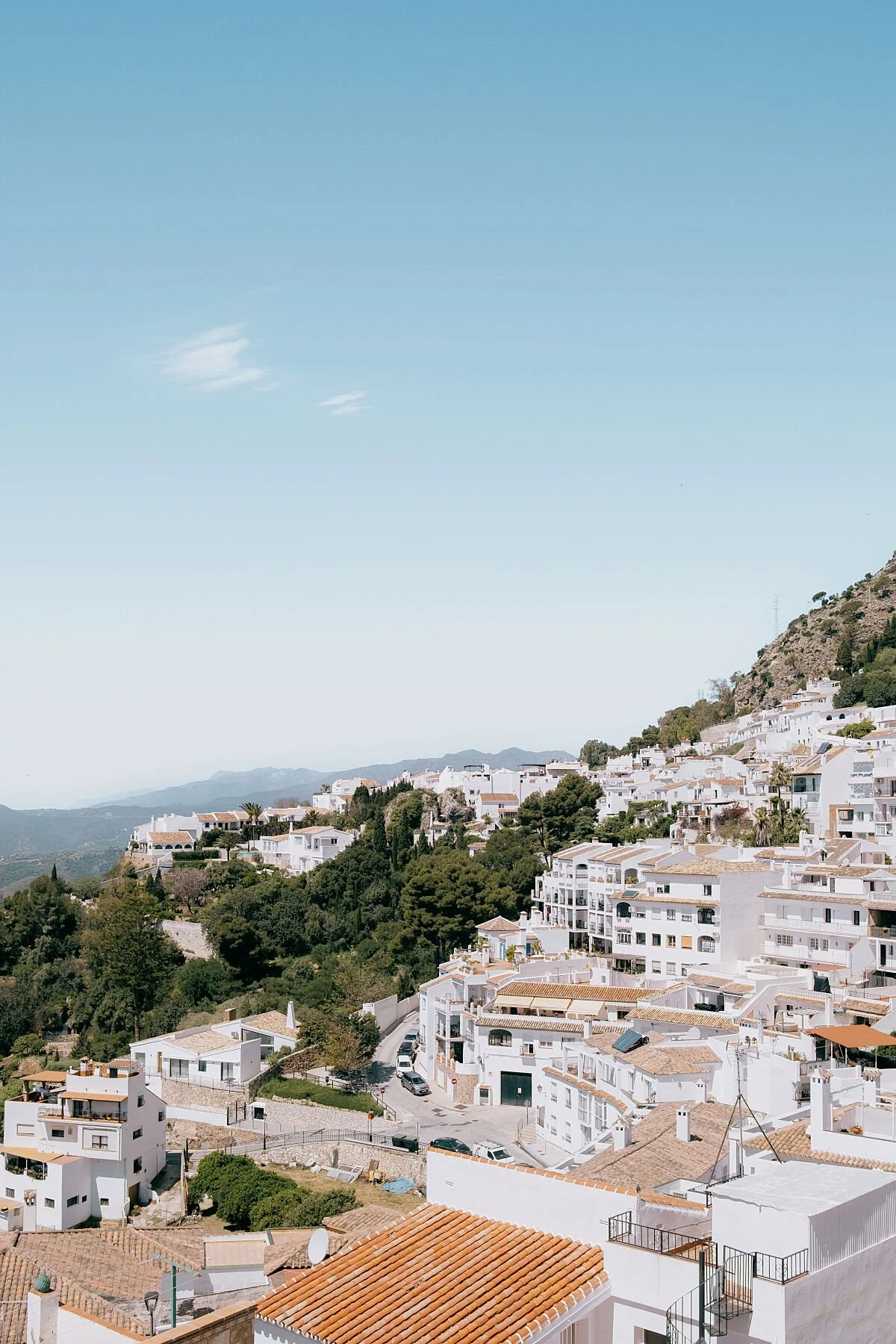 Set in White, Framed by Mountains
