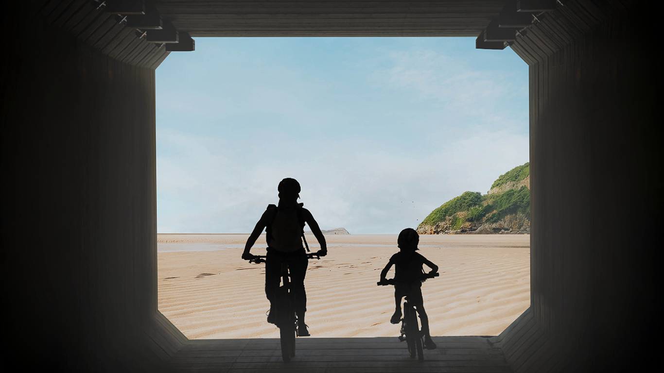 Tunnel to the Co-working Beach