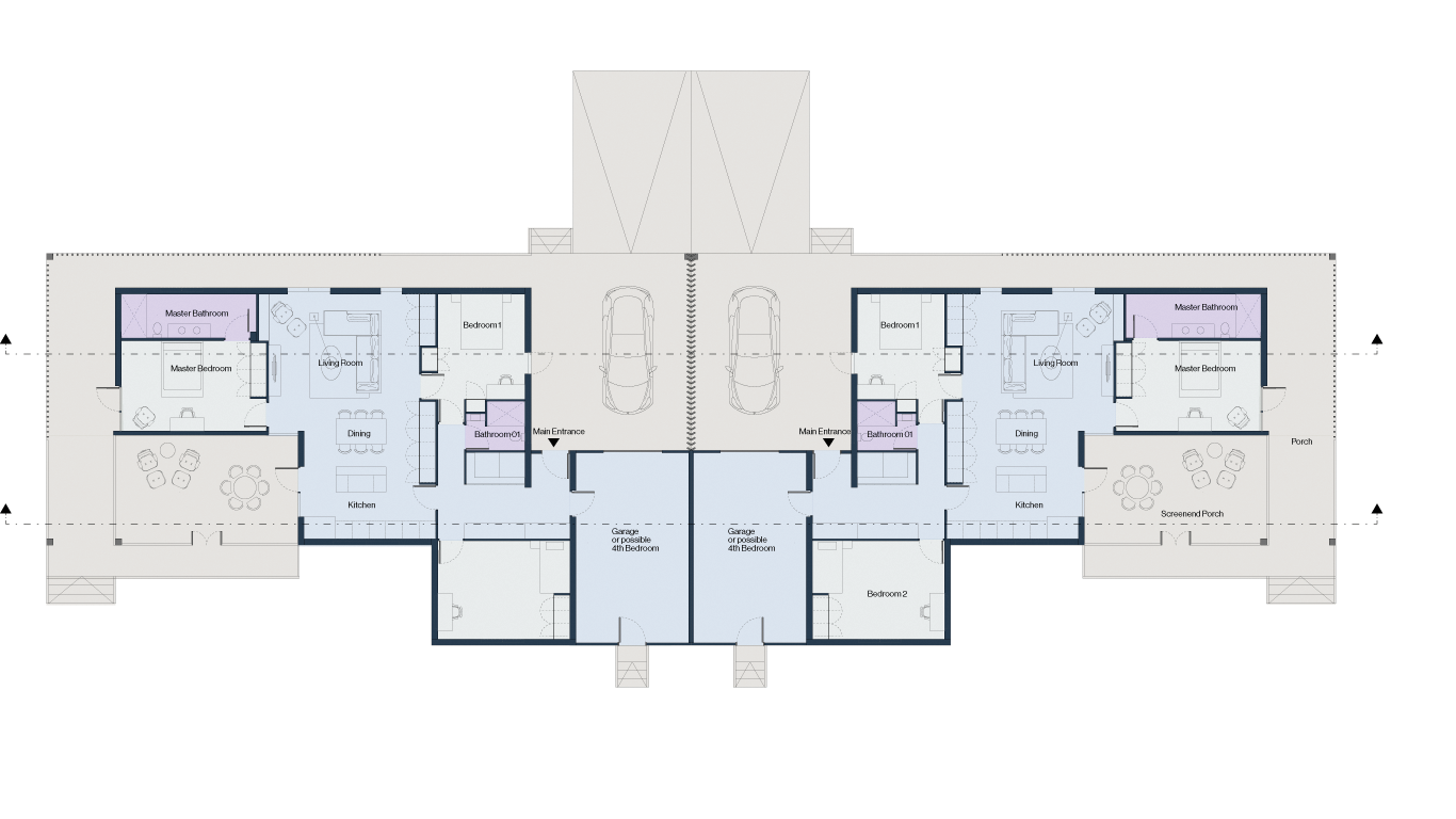 Medium House Duplex - Plan