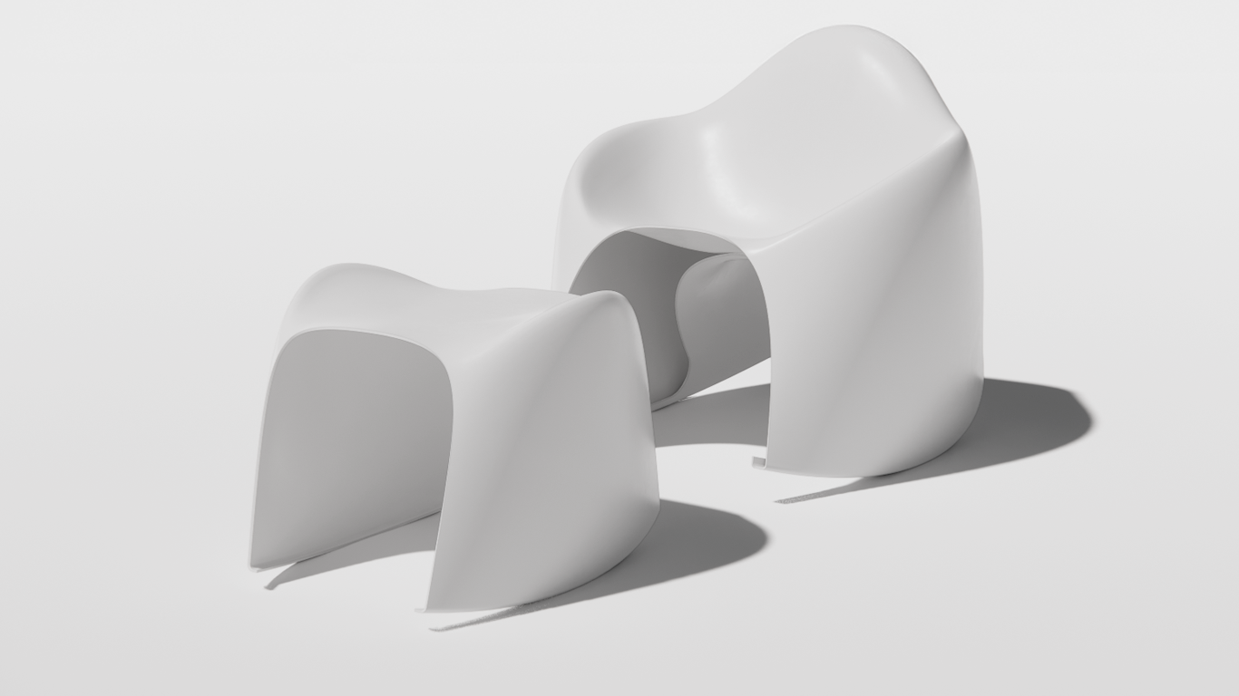 Chair and Ottaman